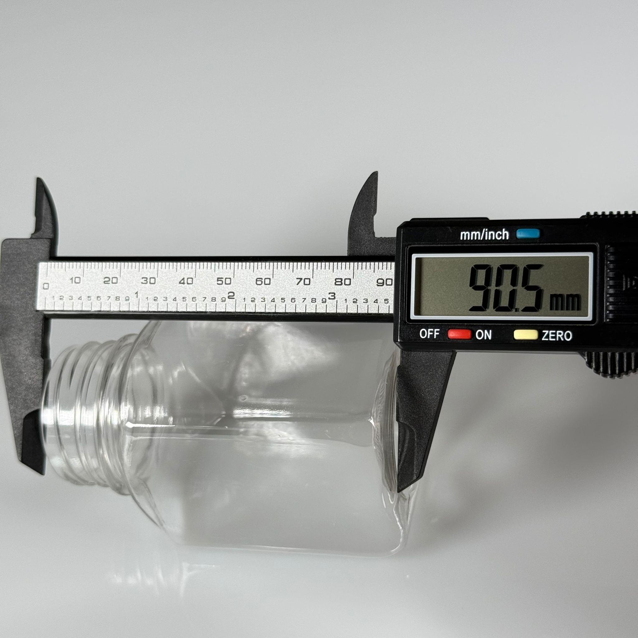 150 CC KÖŞELİ KARE PET ŞİŞE (15,6 GR) - 38 MM GENİŞ AĞIZLI KAPAKSIZ - 150 ML DETOX, MEYVE SUYU, SMOOTHIE, AYRAN, SÜT, MEŞRUBAT VB İÇİN BOŞ PLASTİK ŞİŞELER