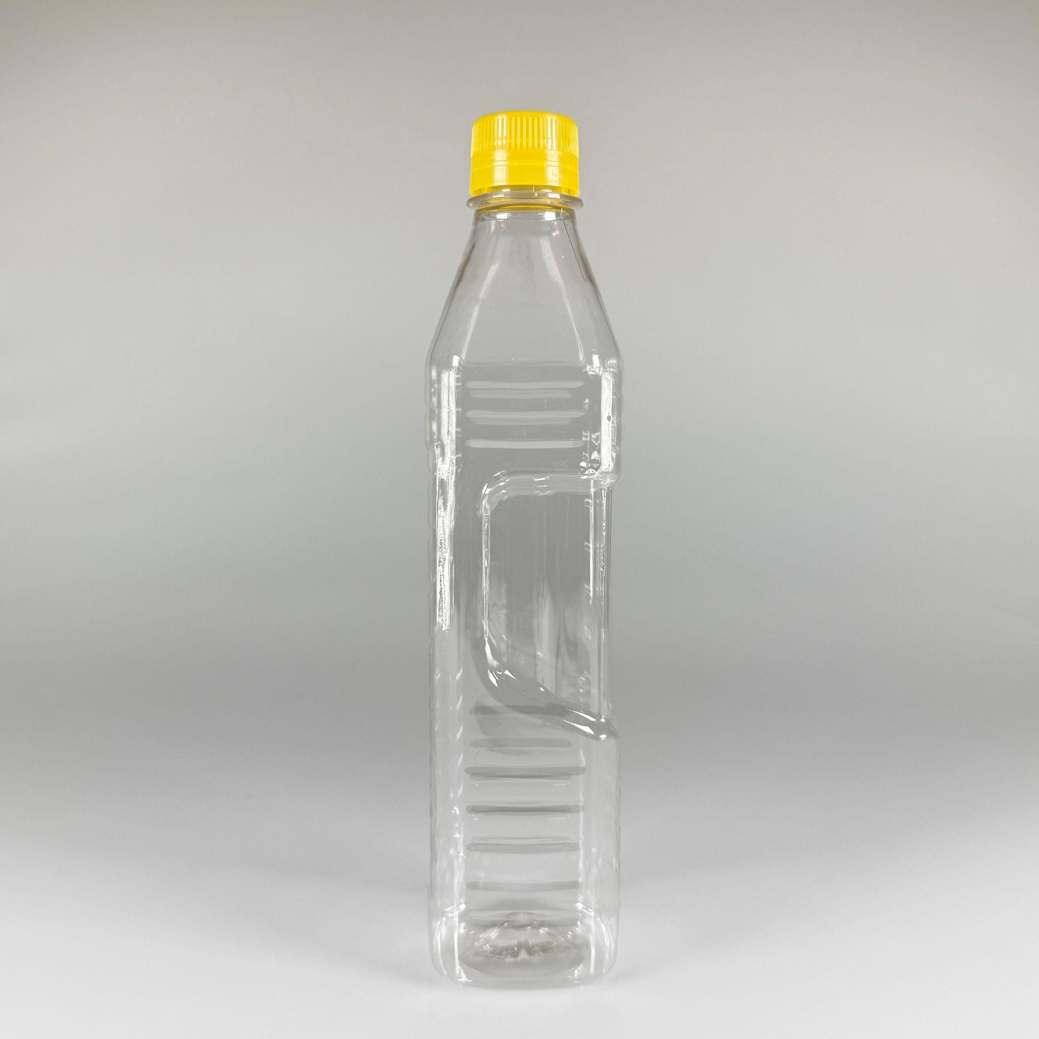 500 CC KÖŞELİ PET ŞİŞE - SARI KİLİTLİ KAPAKLI 0,5 LİTRE KARE PLASTİK ŞİŞE - ZEYTİNYAĞ ŞİŞESİ