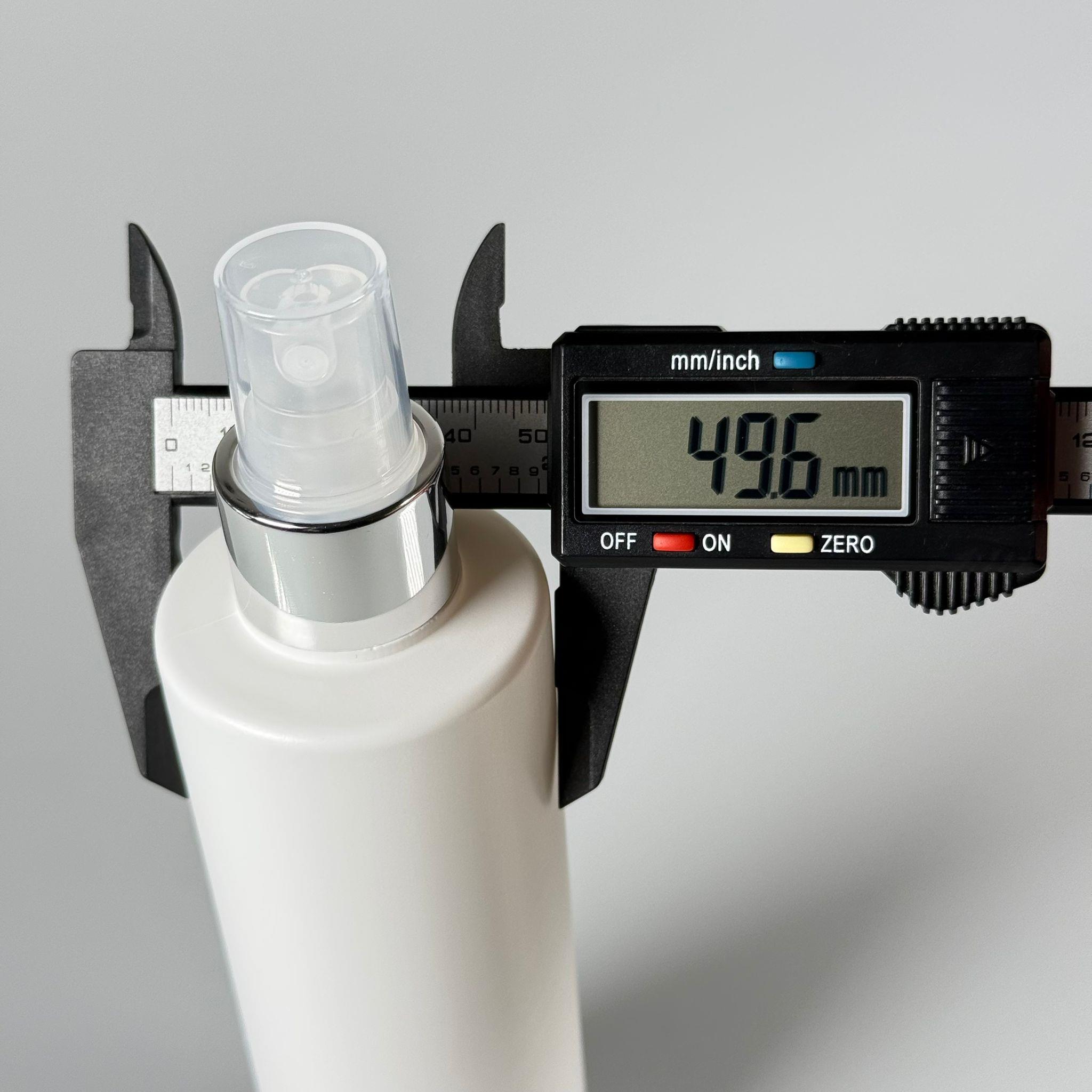 200 CC (SİLME 250 CC) BEYAZ SİLİNDİR MODEL MAT SERT POLİETİLEN ŞİŞE - GÜMÜŞ SPREYLİ - 200 ML BEYAZ SPREYLİ PLASTİK  ŞİŞE