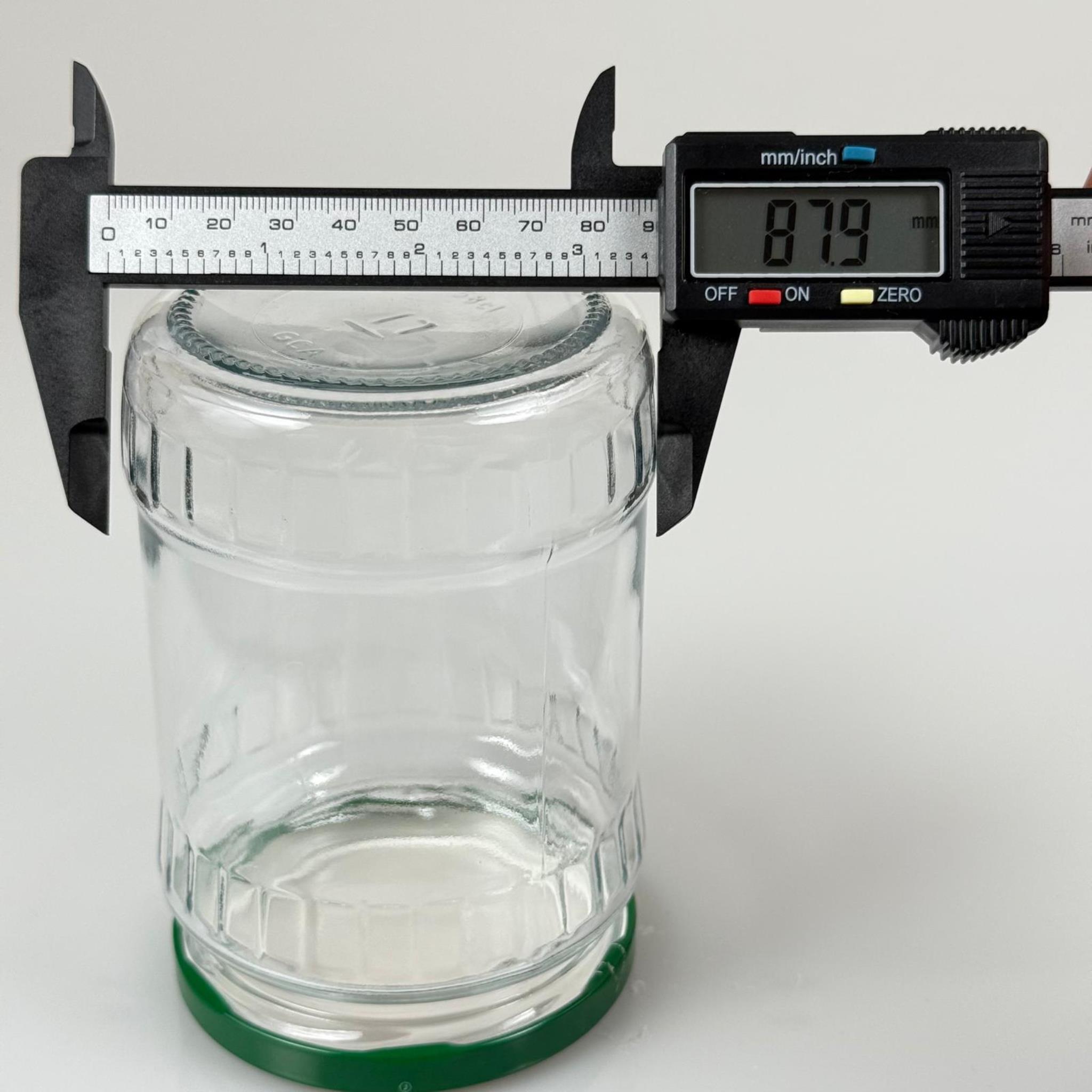 580 CC FASİT CAM KAVANOZ - KOYU YEŞİL KAPAKLI - 580 ML FACET CAM KAVANOZ