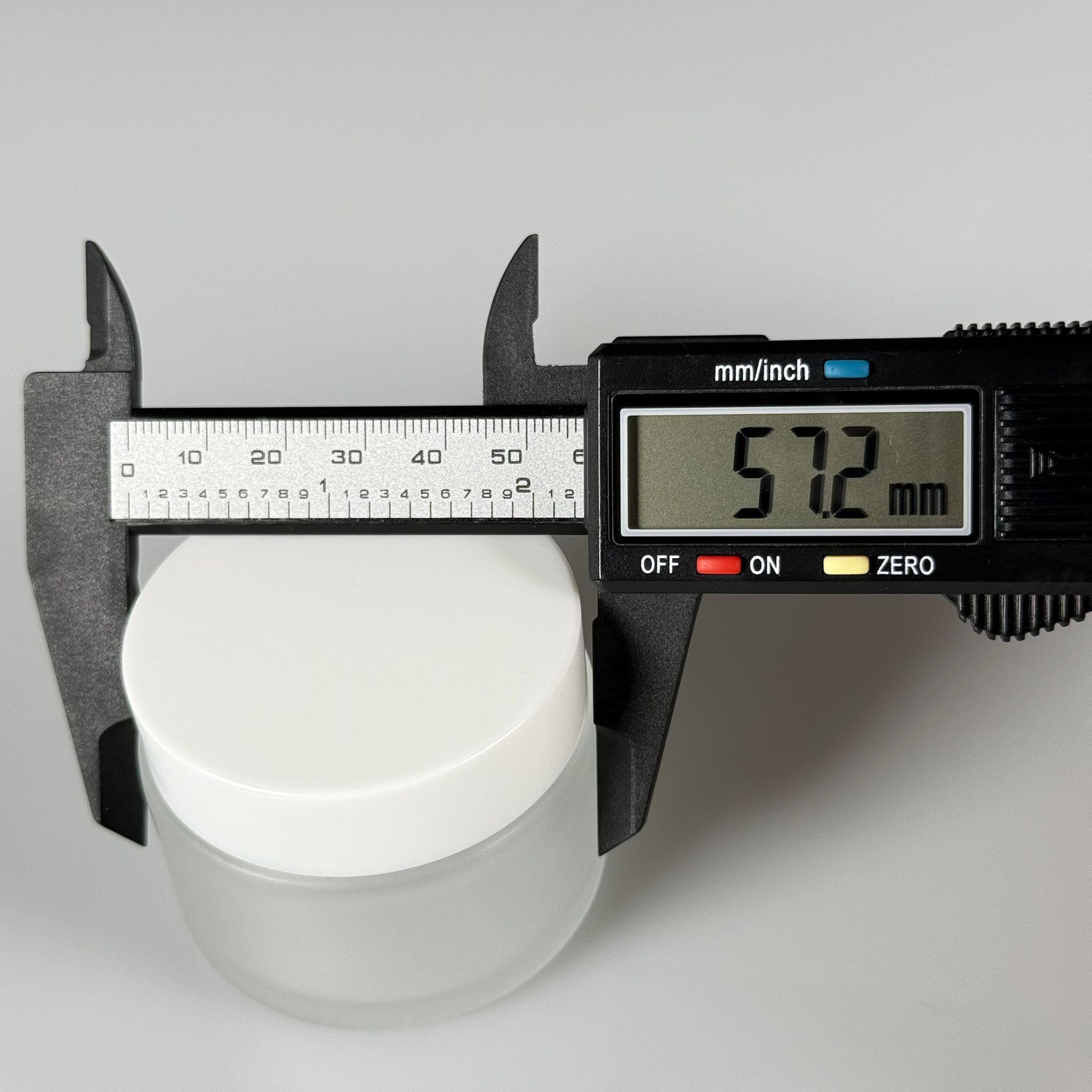 50 CC CAM BUZLU KREM KAVANOZU - BEYAZ KAPAKLI İÇ CONTALI - 50 ML BUZLU CAM KREM KAVANOZU - BUZLU KOZMETİK KAVANOZU