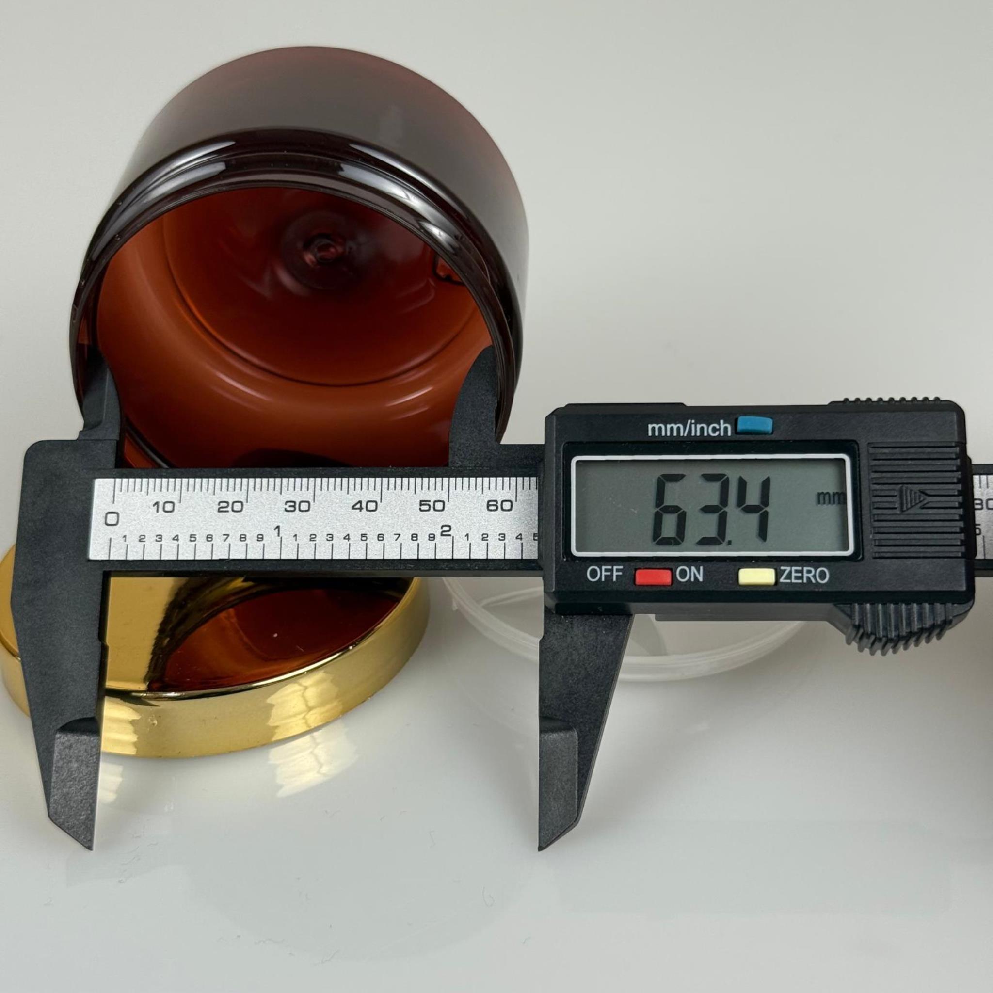 150 ML SERT PET KAVANOZ + GOLD KAPLAMALI PLASTİK KAPAK + İÇ TIPA - 150 CC KALIN AMBER PLASTİK KAVANOZ GOLD KAPLAMALI PLASTİK KAPAKLI İÇ TIPALI TAKIM - KREM KAVANOZLARI