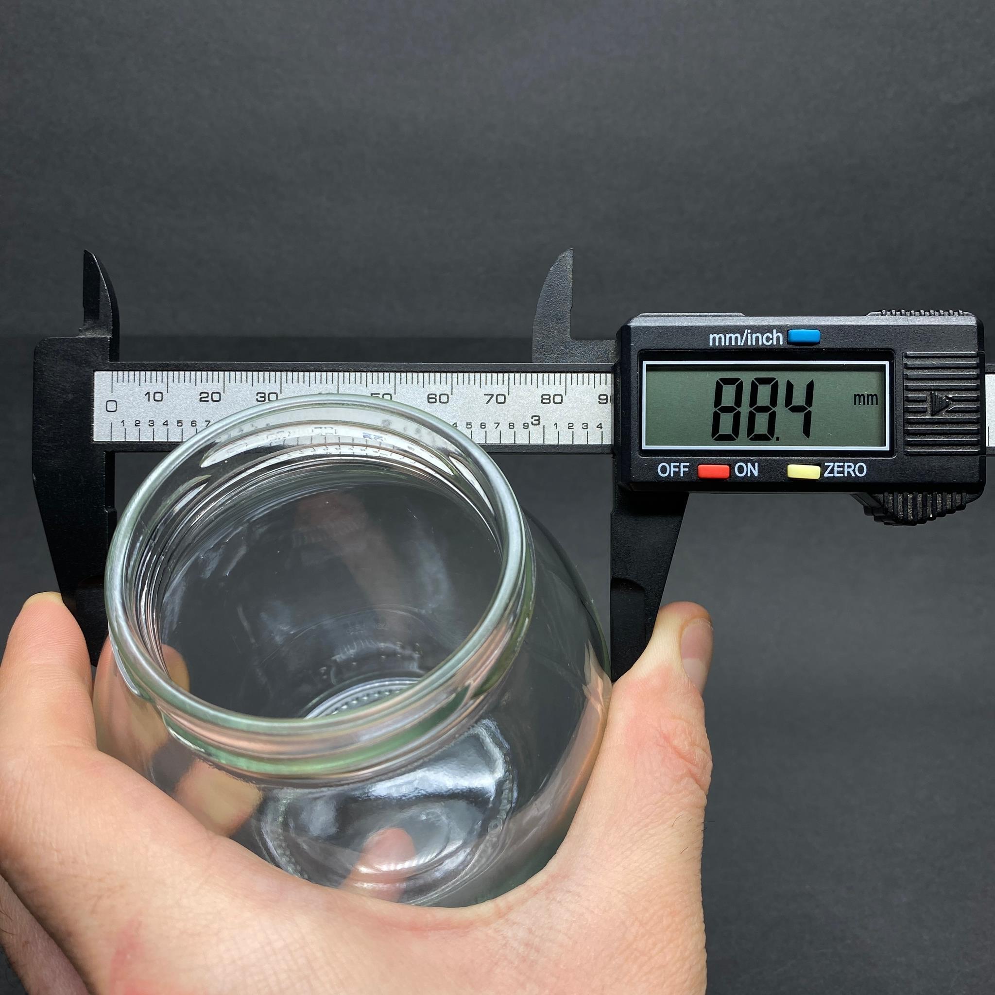 370 CC YUMURTA CAM KAVANOZ + PEMBE PLASTİK KAPAK - 370 ML PLASTİK KAPAKLI CAM KAVANOZ