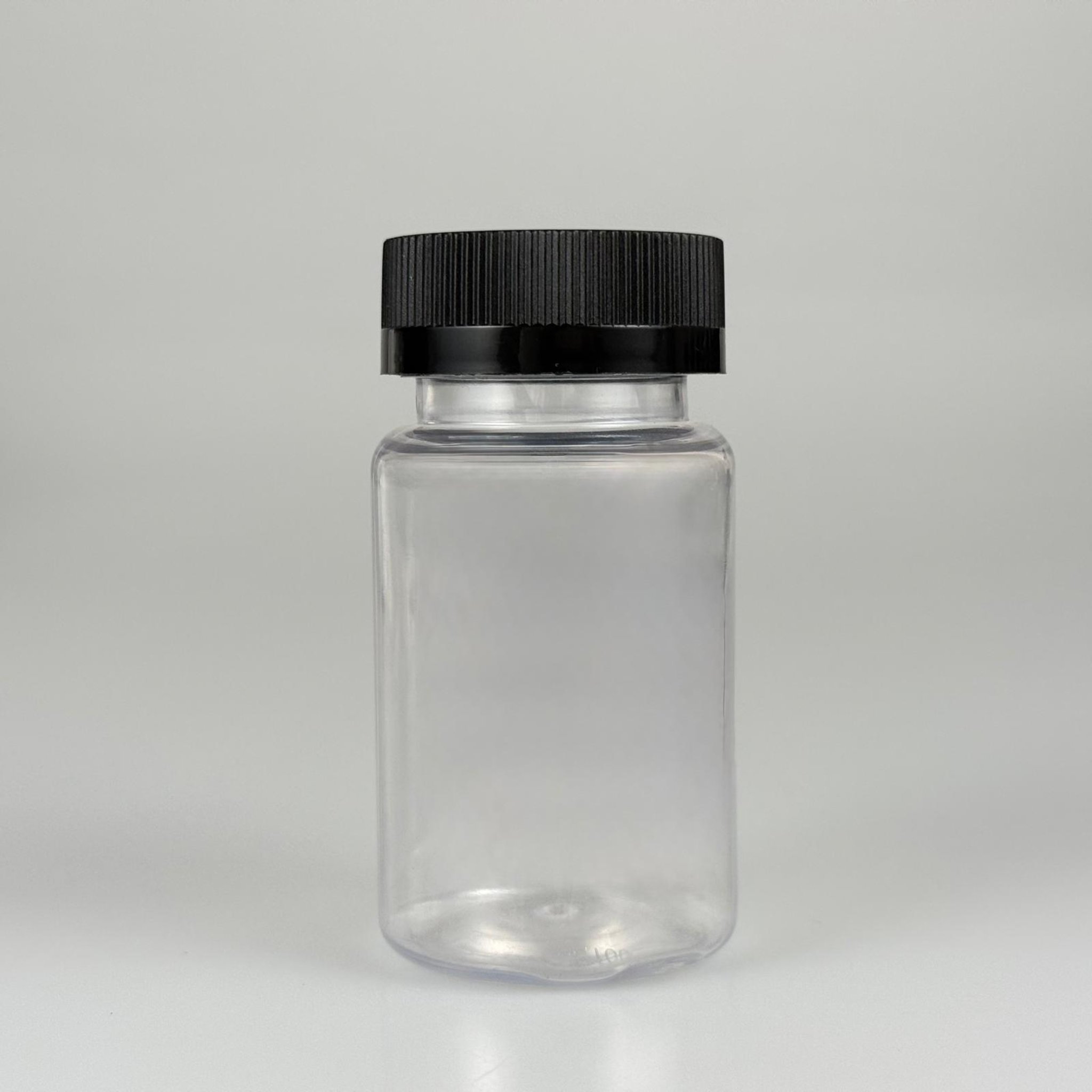 100 ML ÇOCUK KİLİT KAPAKLI TABLET ŞİŞESİ  - 100 CC ŞEFFAF PET KAVANOZ + 38 MM SİYAH ÇOCUK KİLİTLİ KAPAK TAKIM -  KAPSÜL KUTUSU - İLAÇ ŞİŞESİ - MEDİKAL HAP ŞİŞESİ - FARMASÖTİK KAVANOZ