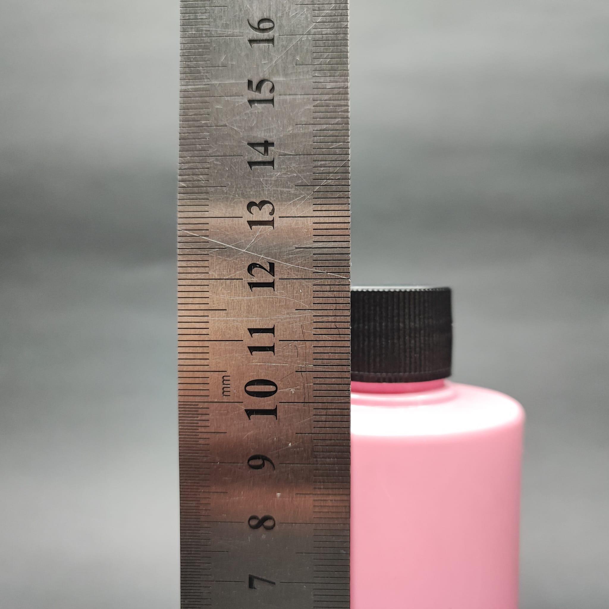 200 CC KÜT BOYUNLU SİLİNDİR PET ŞİŞE (24 GR) - CONTALI SİYAH KAPAKLI - 200 ML PLASTİK ŞİŞE - PEMBE