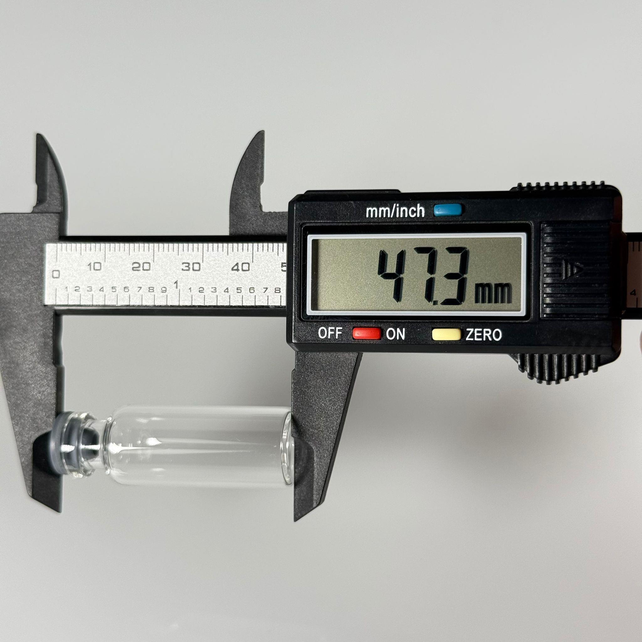 4 ML vial flakon şişe - 13 ağız 4 cc şeffaf cam ilaç şişesi + kauçuk butil enjektör tıpası