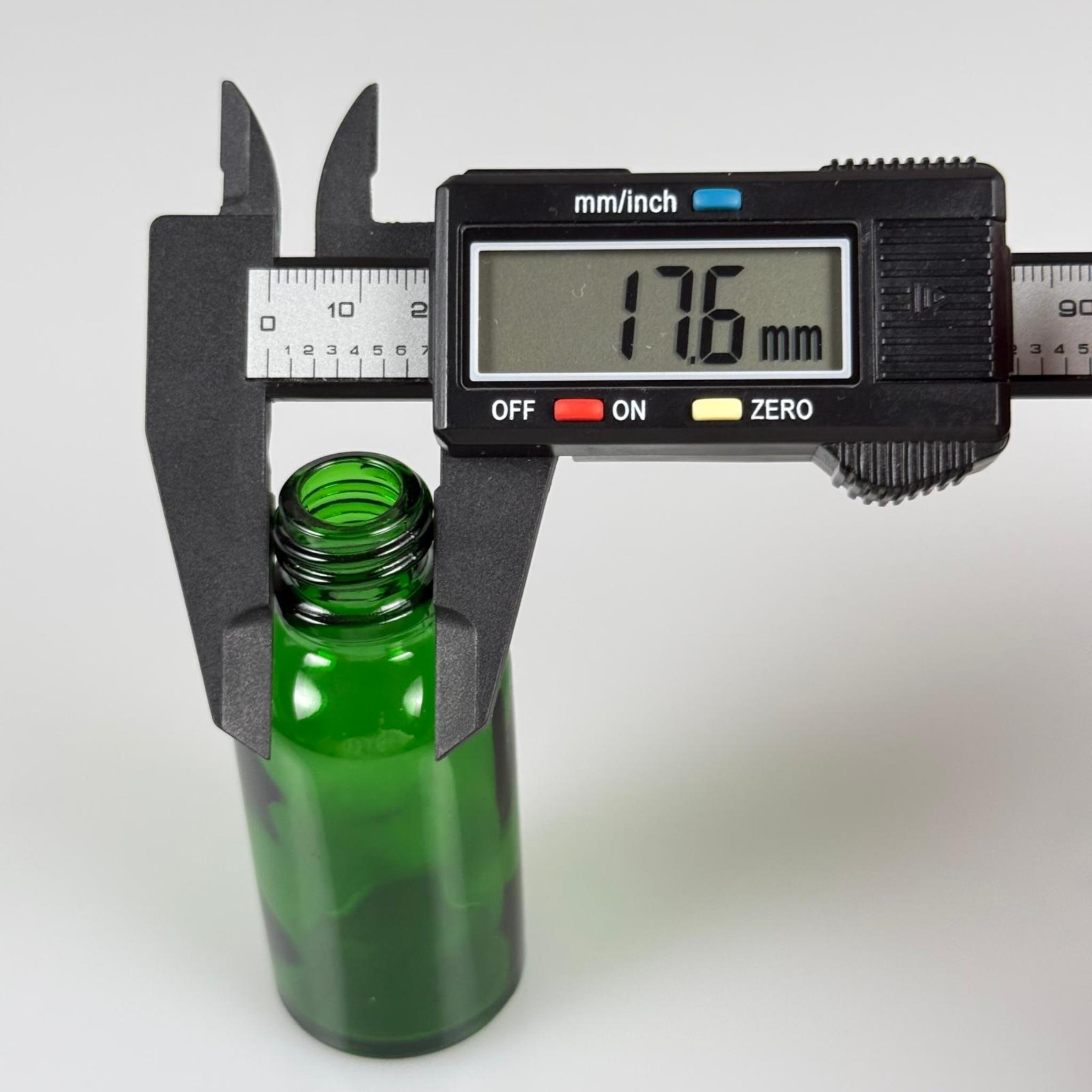 30 CC YEŞİL CAM ŞİŞE 18 MM AC