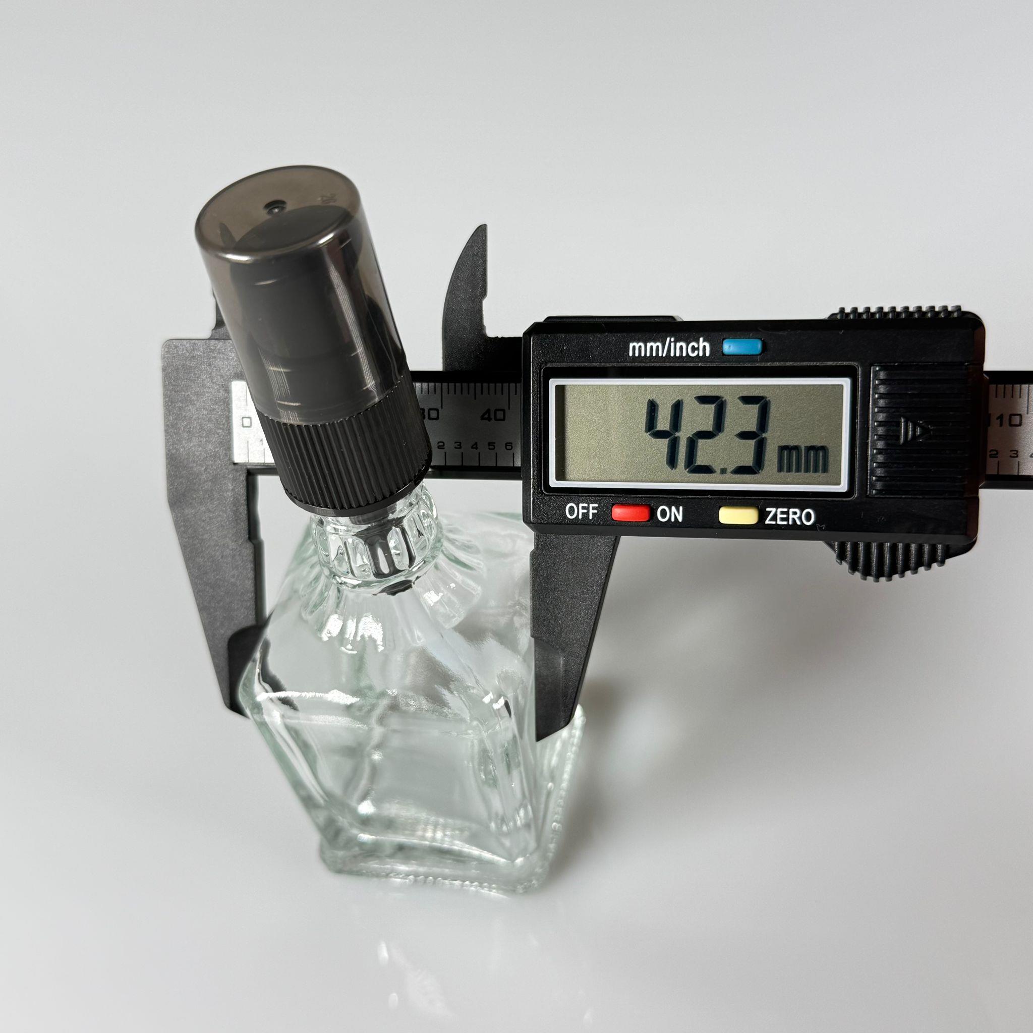 50 CC BOĞAZLI KONİK CAM ŞİŞE - SİYAH LOSYON POMPALI - 50 ML PRESTİJLİ ŞİŞE