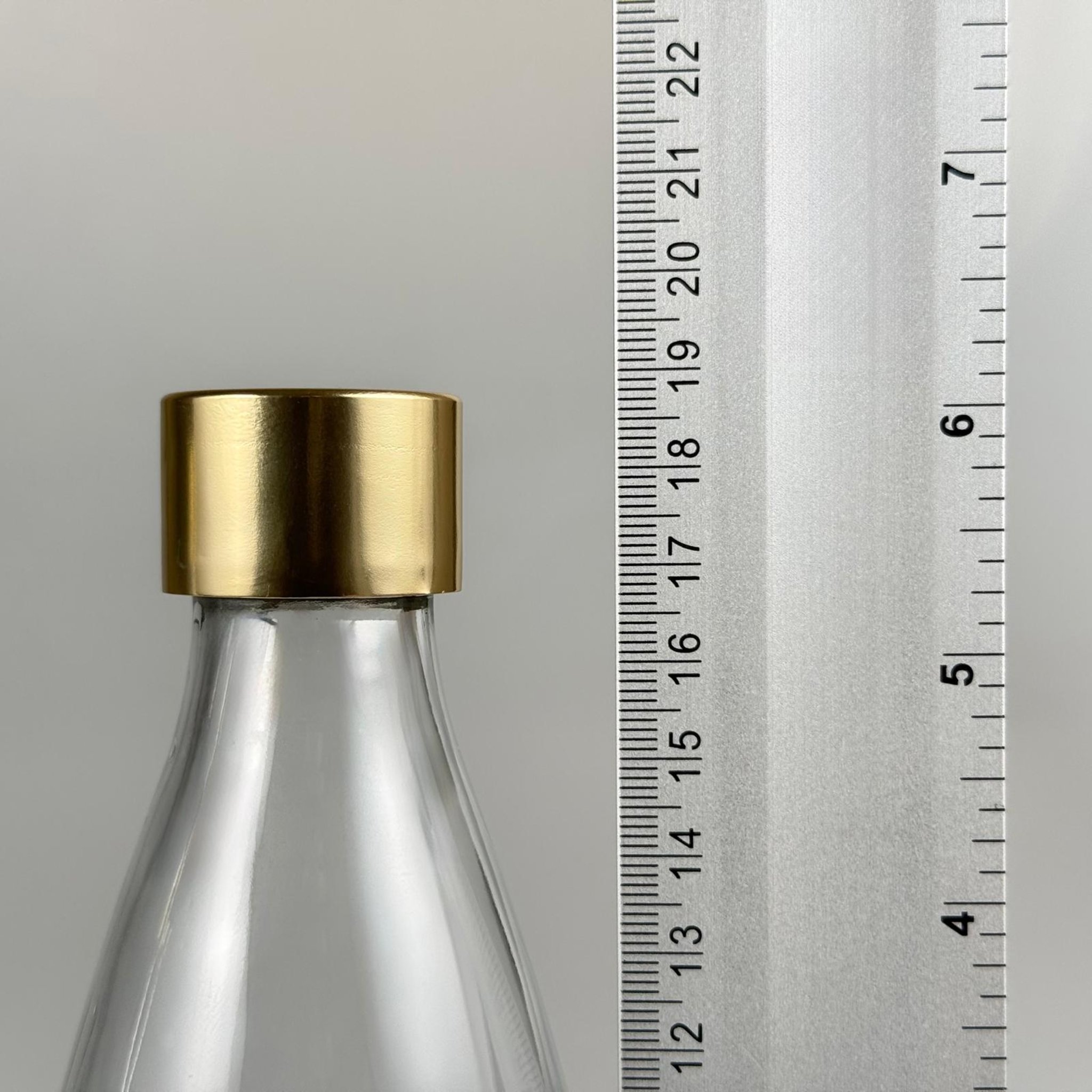 330 CC CAM ŞİŞE + ALÜMİNYUM KAPLAMALI GOLD KAPAKLI + KÖR TIPALI TAKIM - 330 ML ŞİŞE
