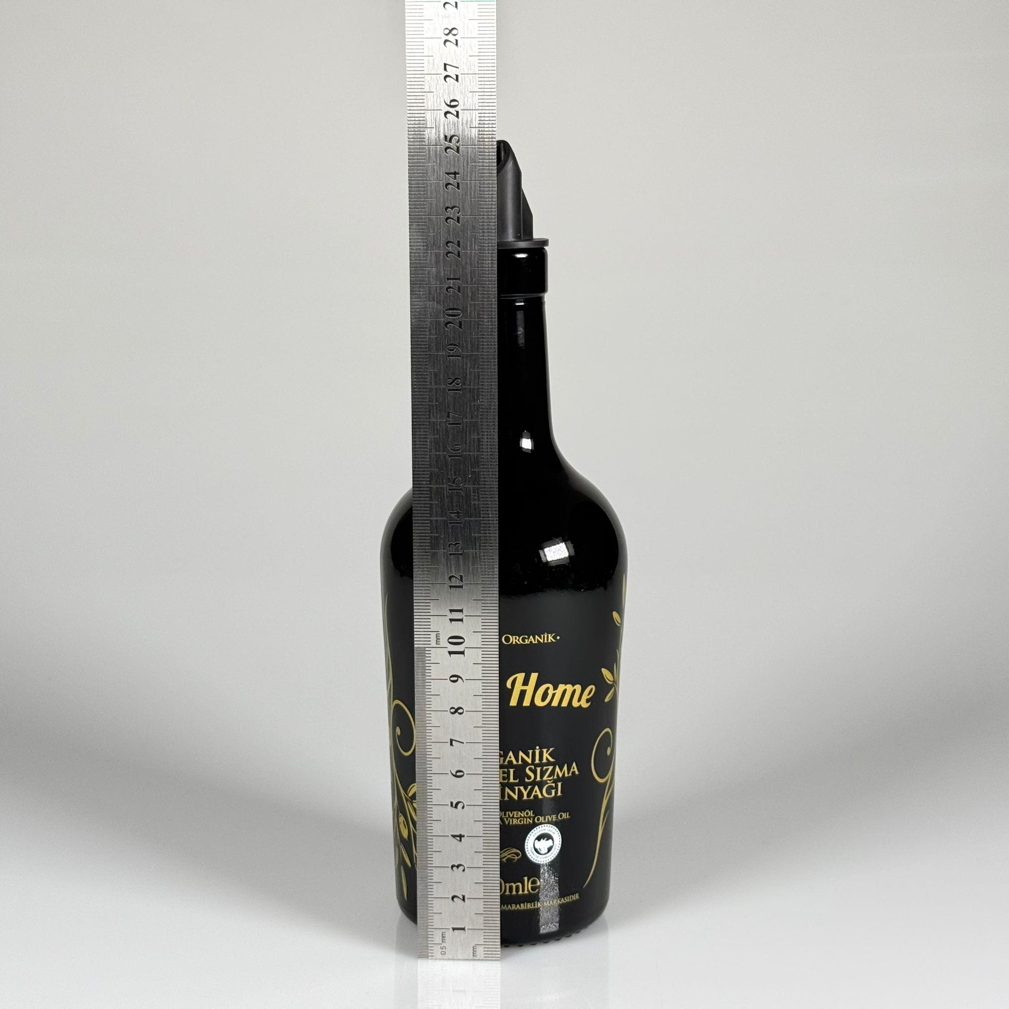 500 CC SİYAH OLİVE YAZI CAM ZEYTİNYAĞ ŞİŞESİ - SİLİKON AKITICILI YAĞDANLIK TIPALI - 500 ML YAĞDANLIK BASKILI CAM ŞİŞE