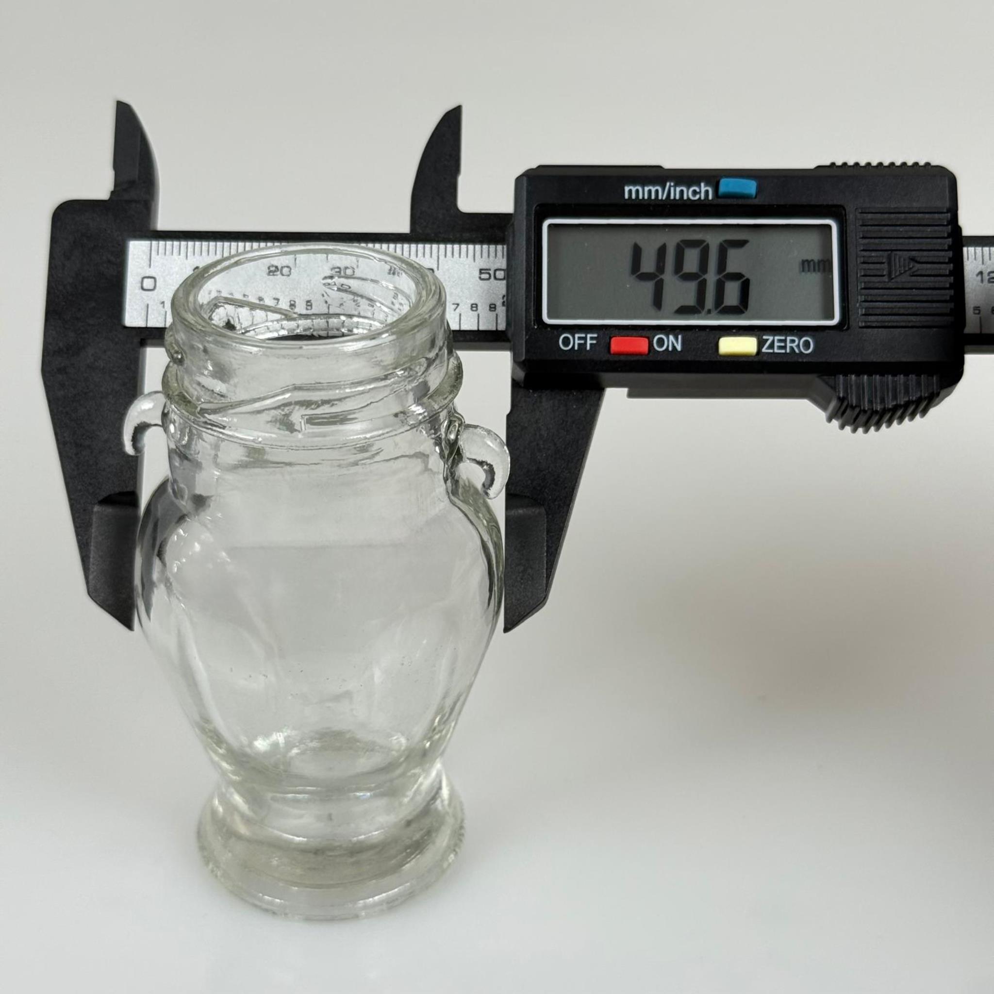 60 CC AMPHORA CAM KAVANOZ KULPLU (38 AĞIZ) KAPAKSIZ