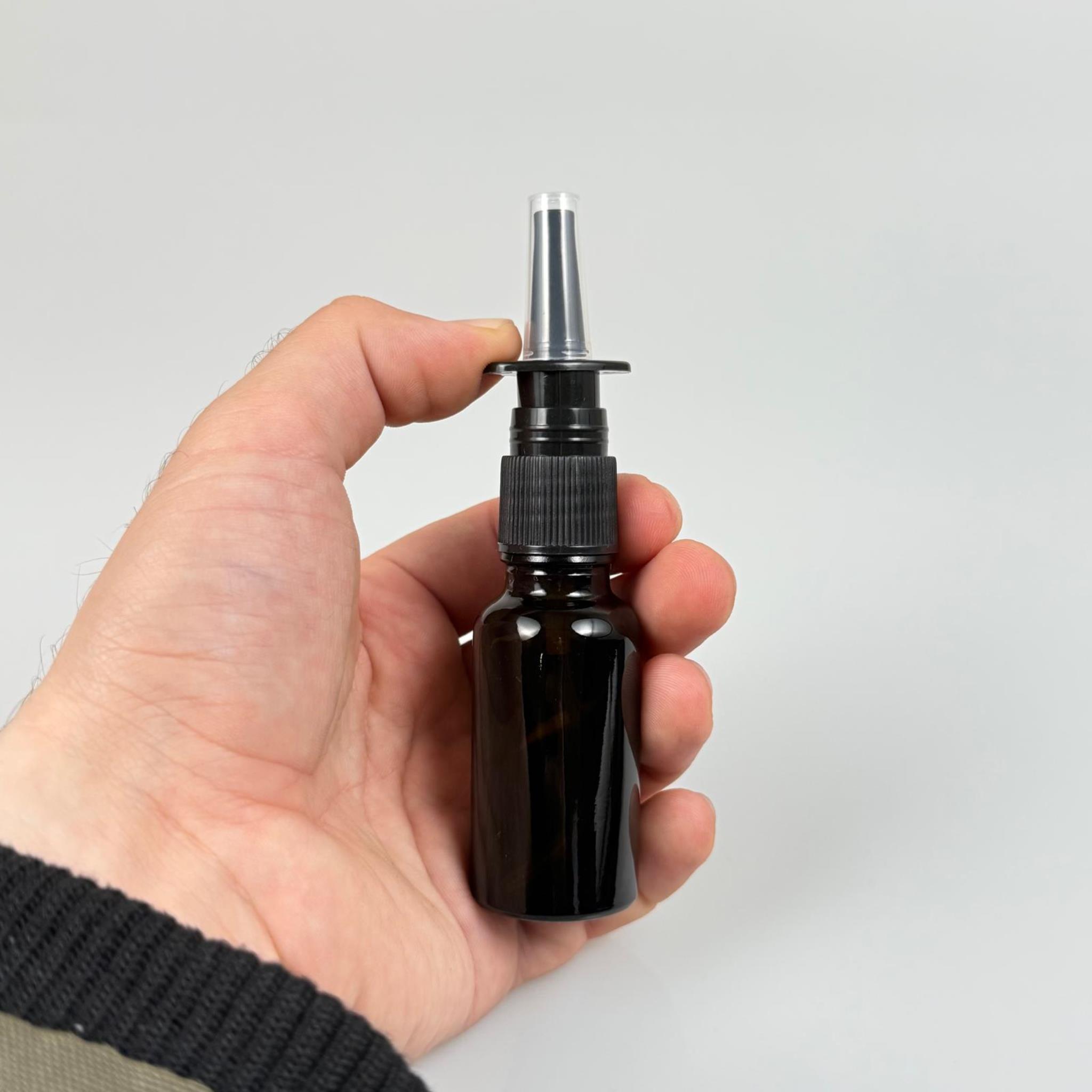 20 ML BURUN SPREY ŞİŞE - CAM KOYU AMBER