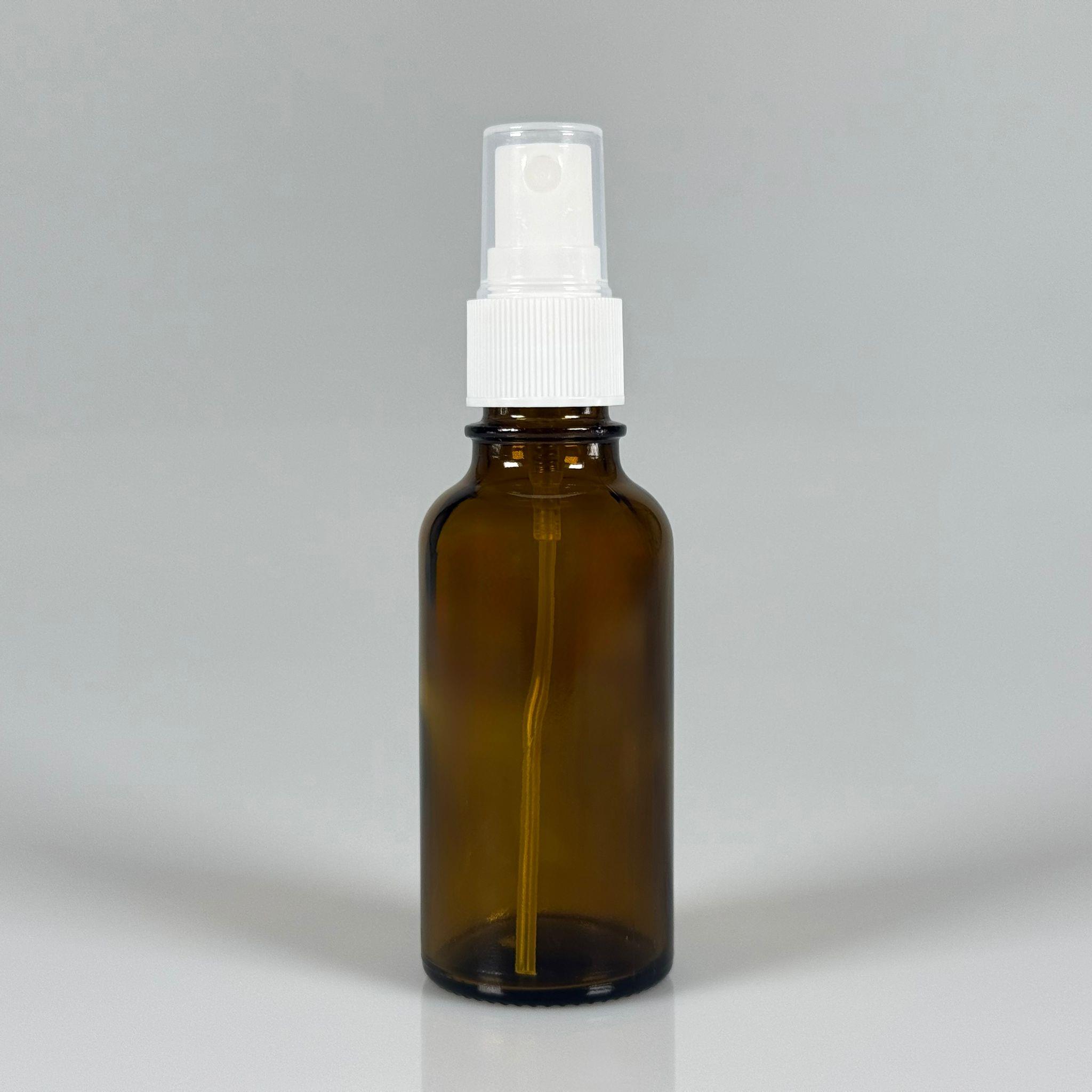 50 CC AMBER CAM ŞİŞE - BEYAZ SPREYLİ - 50 ML CAM ŞİŞE - KAHVERENGİ