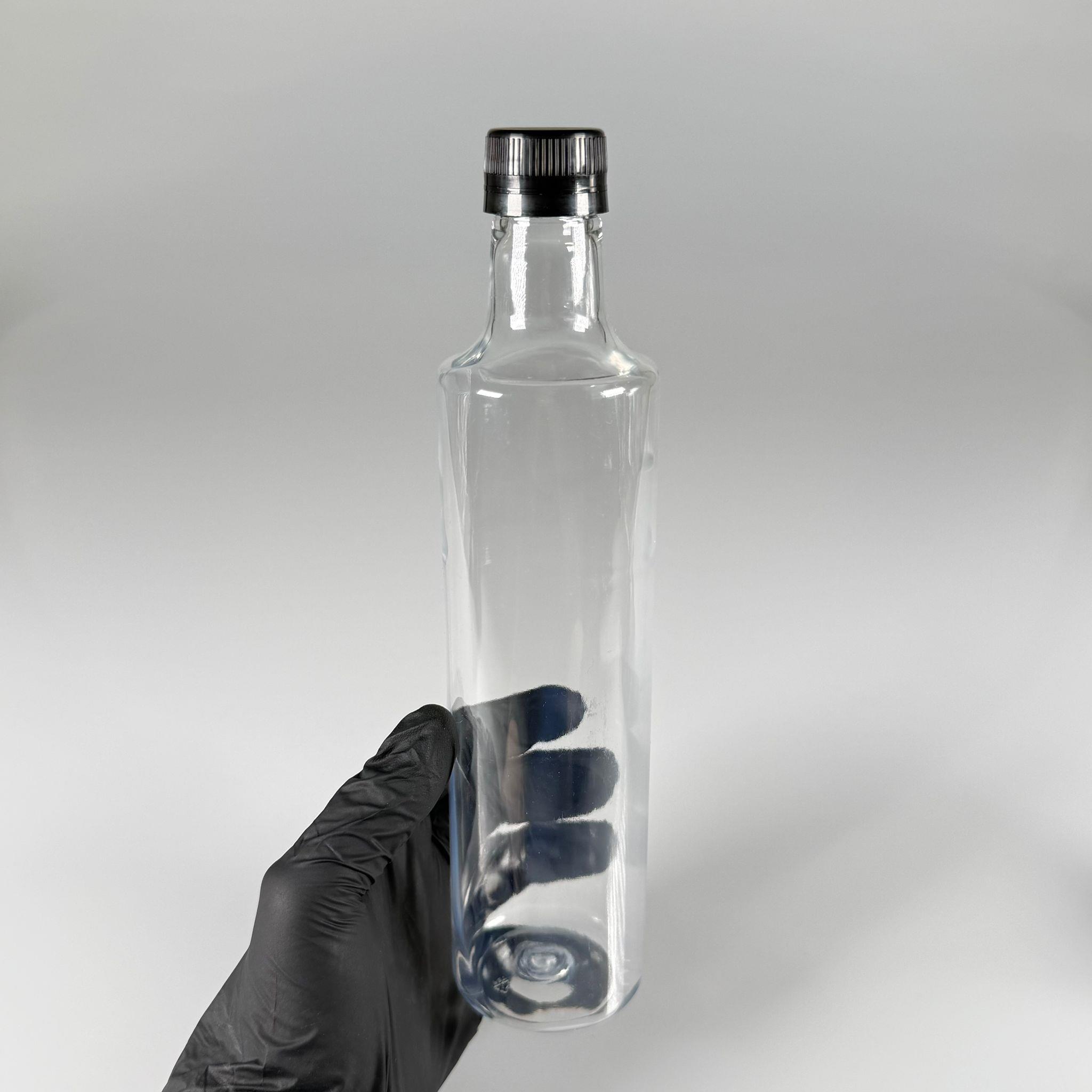 500 CC DORİKA SİLİNDİR PET ŞİŞE - CONTALI KİLİTLİ SİYAH KAPAKLI -  (60 GR) CAM GÖRÜNÜMLÜ SERT KALIN KIRILMAZ 500 ML SİLİNDİR PLASTİK ŞİŞE