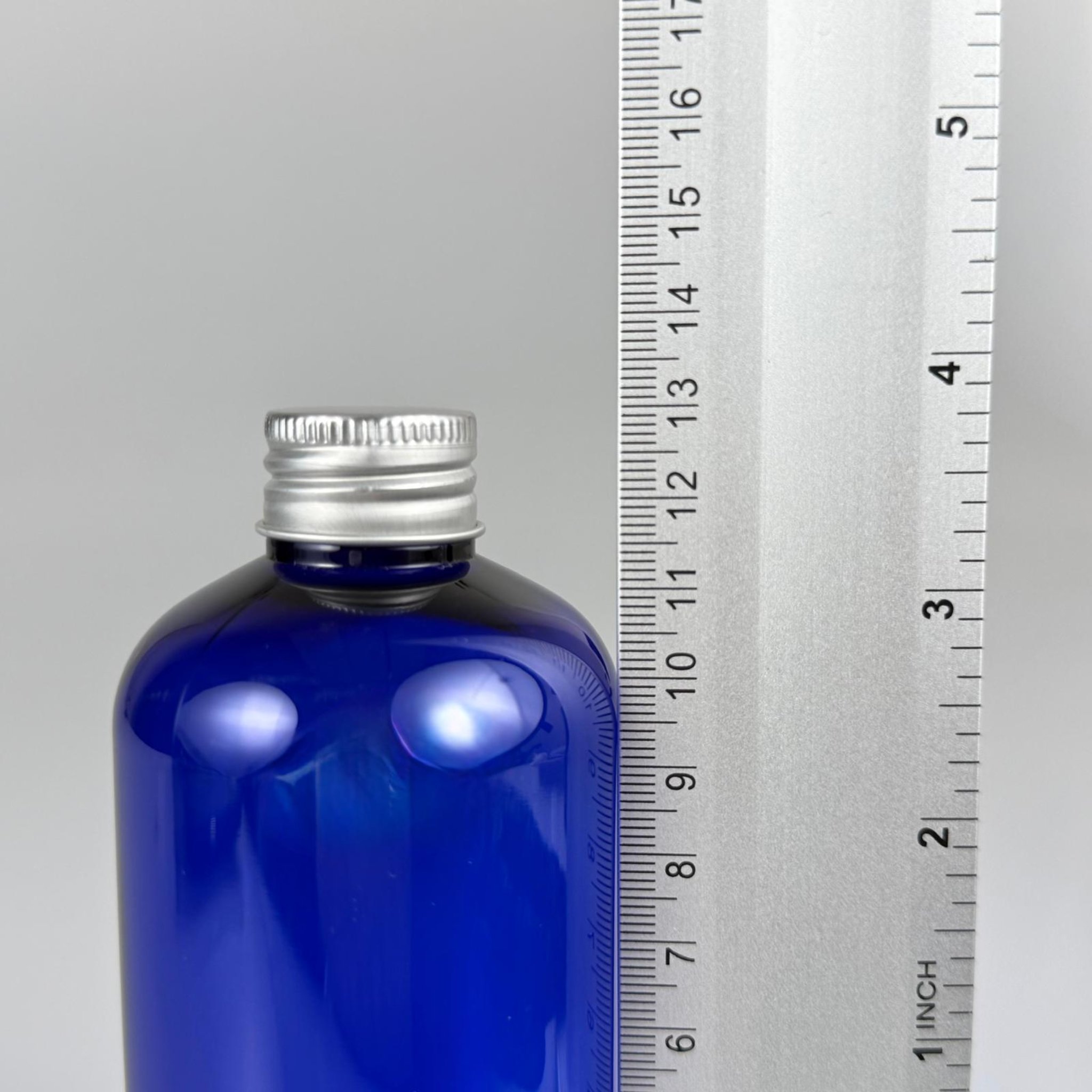 250 CC MAVİ PLASTİK ŞİŞE ZEYNEP MODEL ( 24 AĞIZ ) + KÖPÜK CONTALI GÜMÜŞ METAL ALÜMİNYUM KAPAKLI - 250 ML KAPAKLI MAVİ TOMBUL PET ŞİŞELER