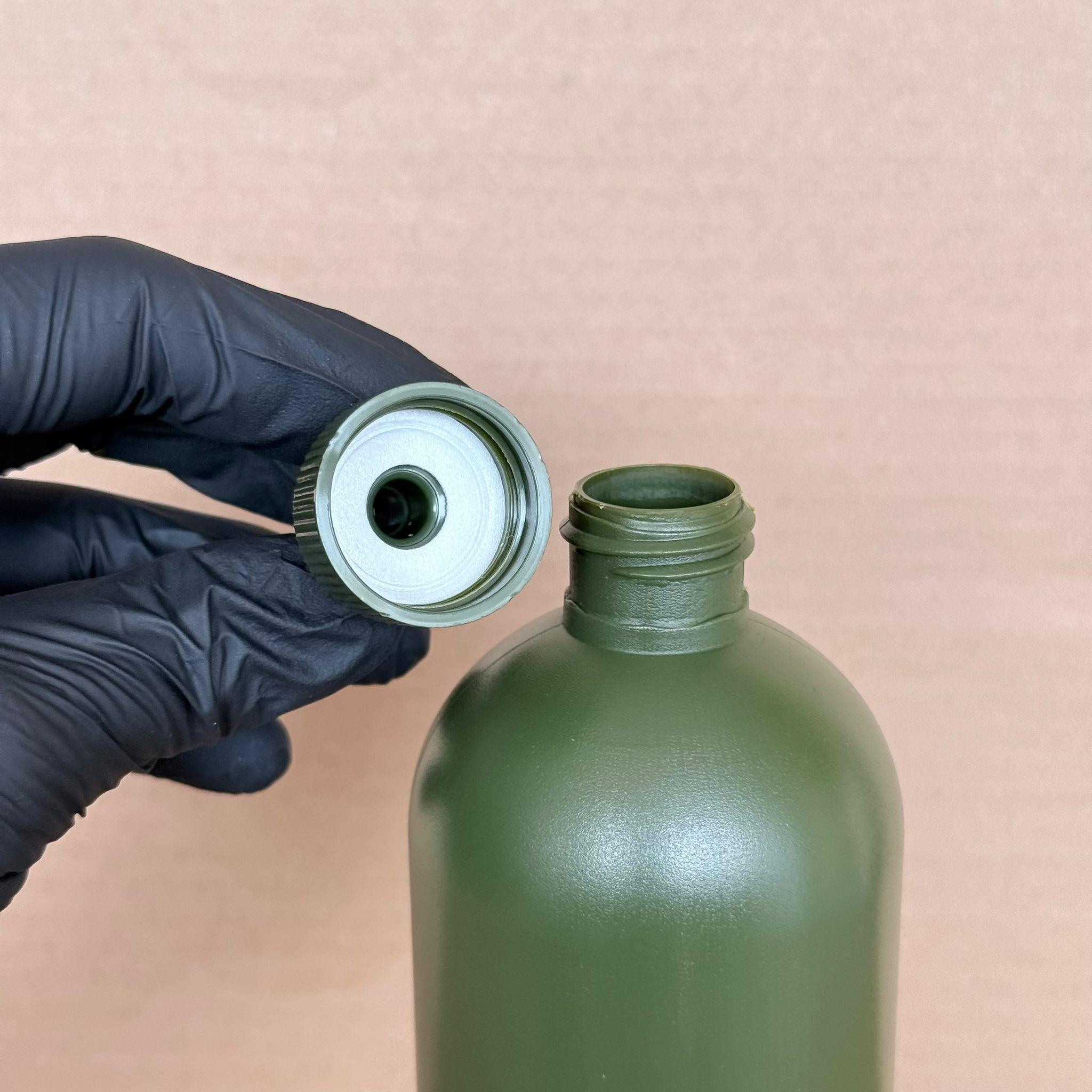 ZEYTİNYAĞI, SOS, ACI SOS, SİRKE, SRIRACHA VB BOŞ ŞİŞELERİ - YEŞİL SİVRİ TWİST AKITICI KAPAK + 500 ML YEŞİL POLİETİLEN SIKILABİLİR UZUN PLASTİK ŞİŞE TAKIM