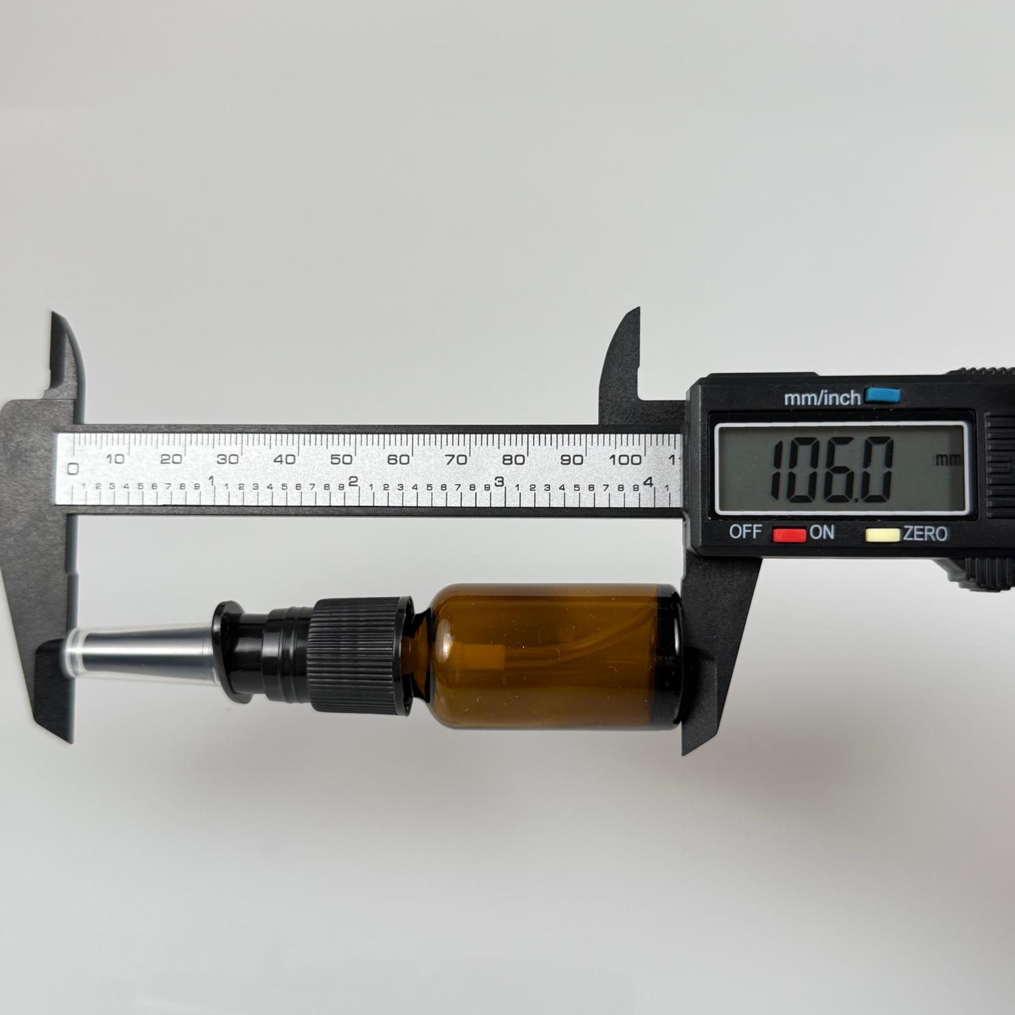 10 CC AMBER CAM ŞİŞE SİYAH BURUN NAZAL SPREYLİ TAKIM - 10 ML SPREYLİ KAHVERENGİ CAM ŞİŞE - SIZDIRMAZ SPREYE TAM UYUMLU ÖZEL ŞİŞE