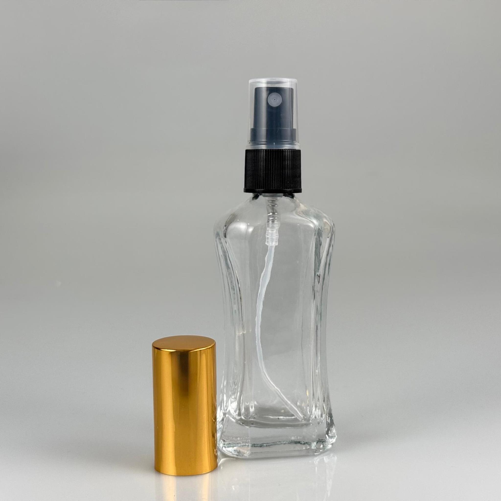50 CC MİLANO MODEL CAM ŞİŞE - GOLD METAL KAPAK - SİYAH SPREYLİ - 50 ML LÜKS PARFÜM ŞİŞESİ (CAMIN KALINLIĞI İLE İLGİLİ +/- 5 ML TOLERANS OLABİLİR)