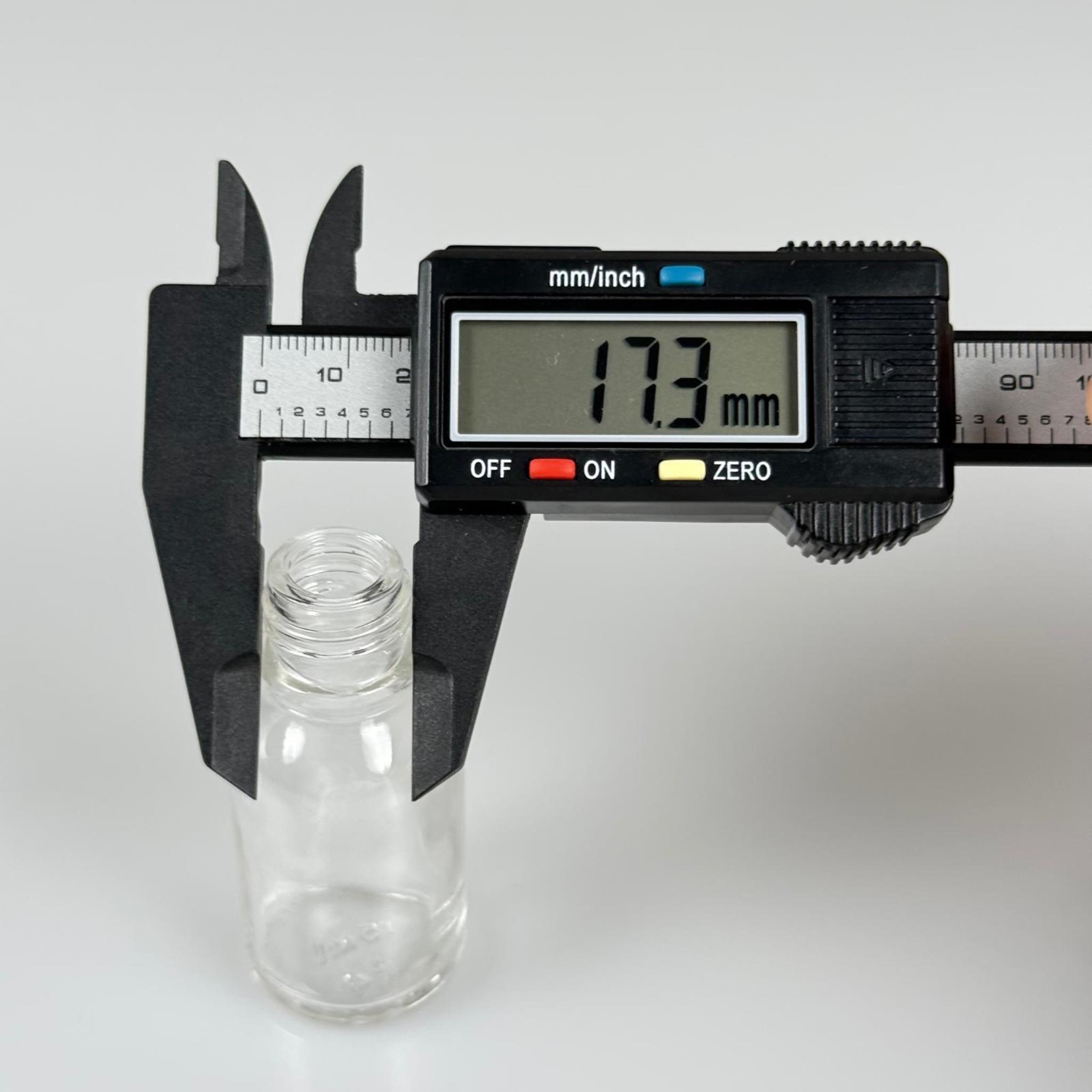 15 CC ŞEFFAF CAM ŞİŞE 18 MM İTHAL