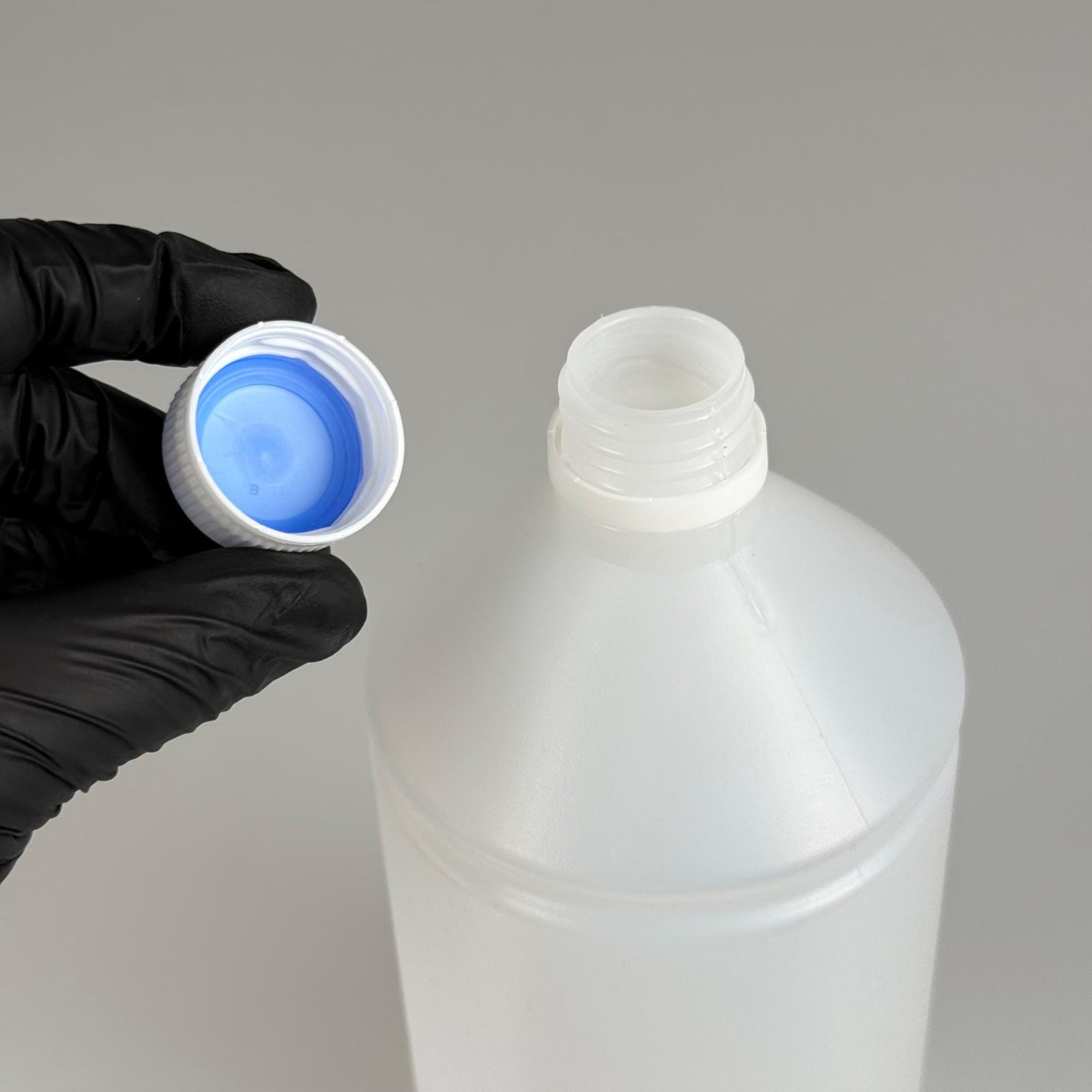 1000 CC TİNER ŞİŞESİ - BEYAZ KİLİTLİ KAPAKLI - 1000 ML KİMYASALA DAYANIKLI PLASTİK ŞİŞE - 1 LT POLİETİLEN ŞİŞE
