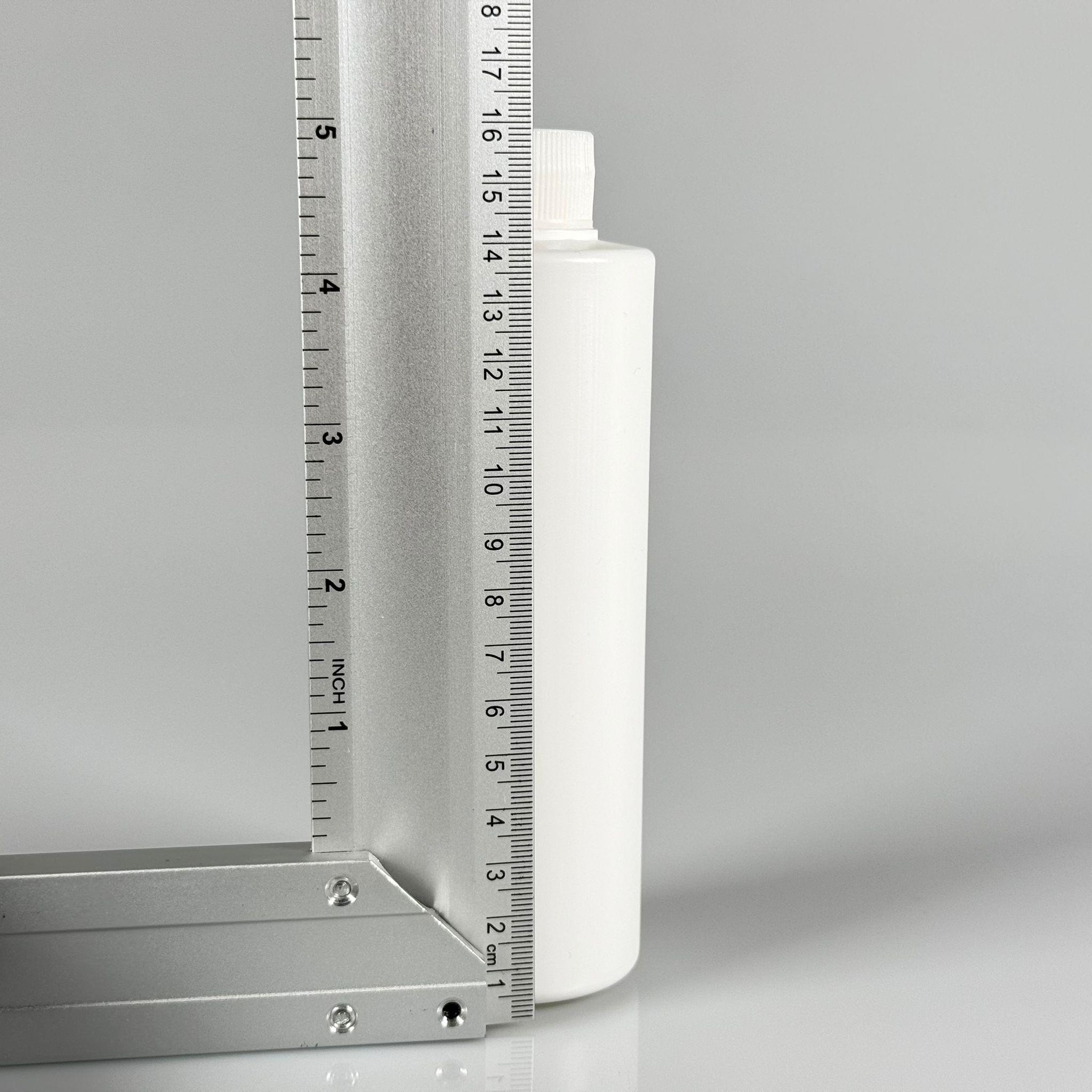 200 CC (SİLME 250 CC) BEYAZ SİLİNDİR MODEL MAT SERT POLİETİLEN ŞİŞE - BEYAZ KAPAKLI - 200 ML BEYAZ PLASTİK ŞİŞE