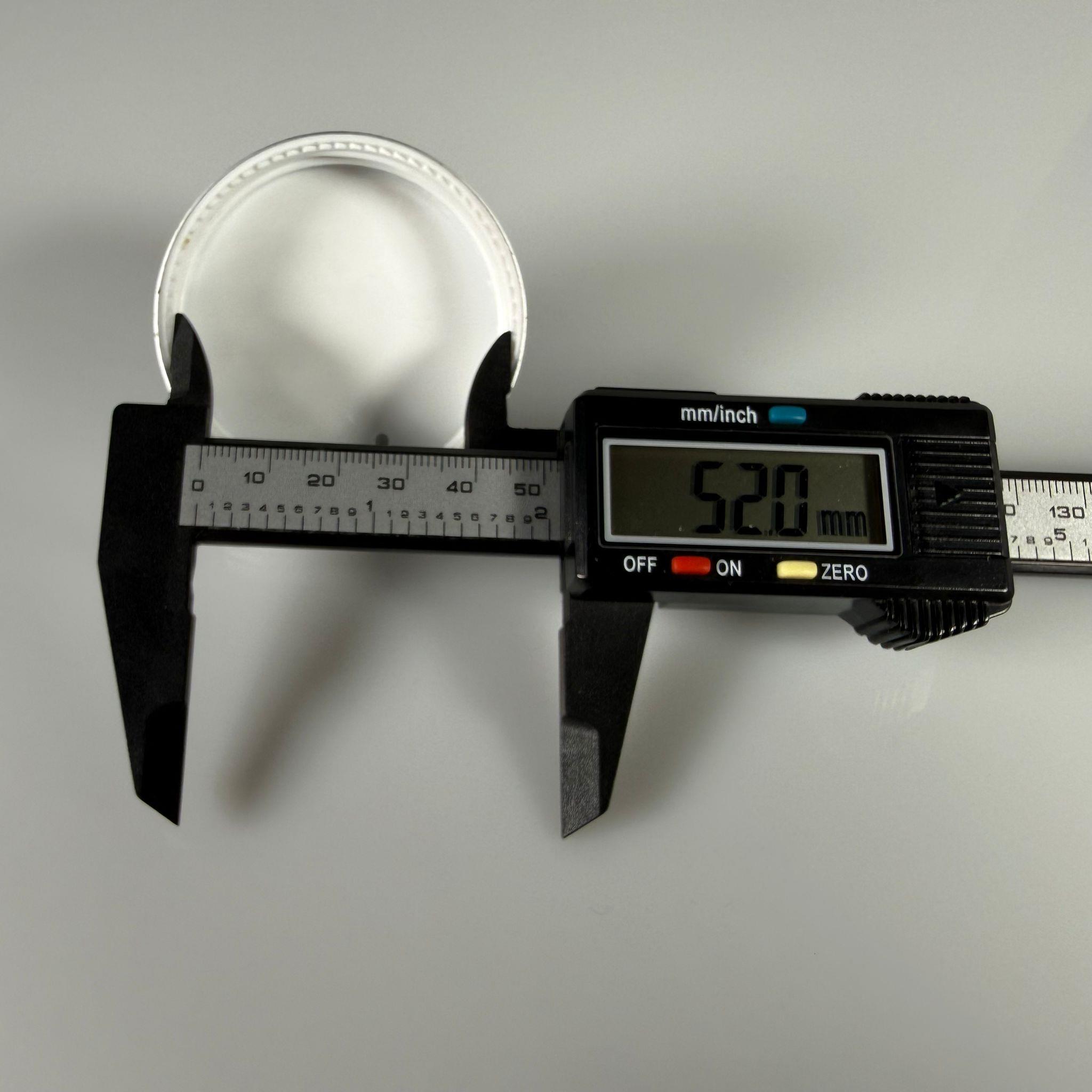 52 MM VİDALI GÜMÜŞ METAL KAPAK - ÇİFT YALDIZLI (50 CC CAM KREM İÇİN)