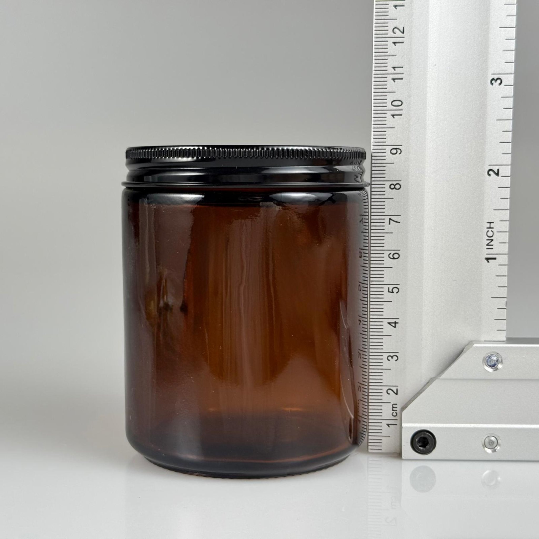 270 CC CAM AMBER MUM KAVANOZU - KÖPÜK CONTALI SIZDIRMAZ SİYAH METAL KAPAKLI  - 270 ML KAHVERENGİ KREM KAVANOZU - AMBER MUM KAVANOZLARI - MEDİKAL KAVANOZ - ORJİNAL AMBER (BOYAMA DEĞİL)