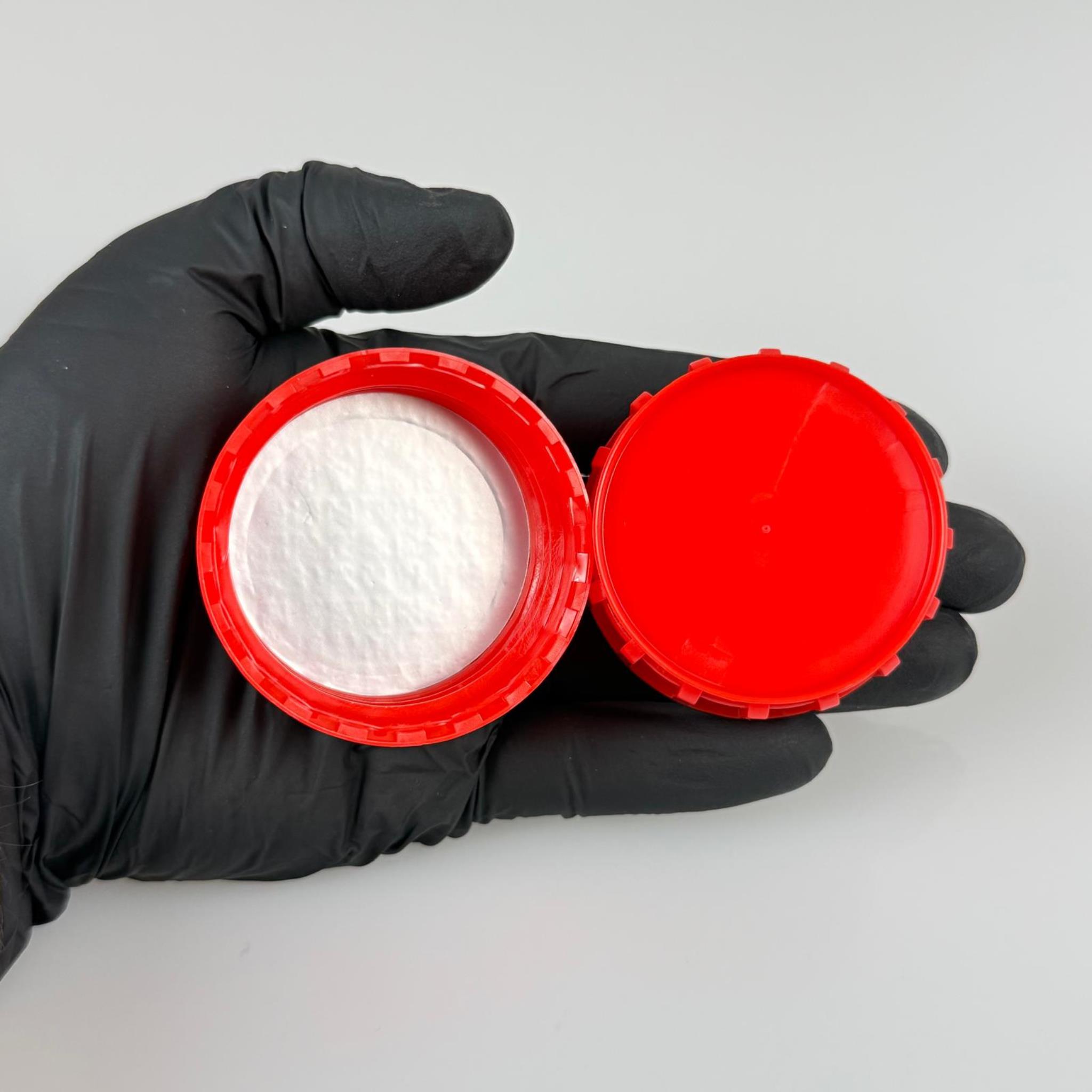 50 MM ALÜMİNYUM İNDİKSİYON CONTALI KIRMIZI PLASTİK KAPAK - SK50/24 BERİCAP PLASTİK ZİRAİ BİDON KAPAĞI (TARIM BİDONU İÇİN)