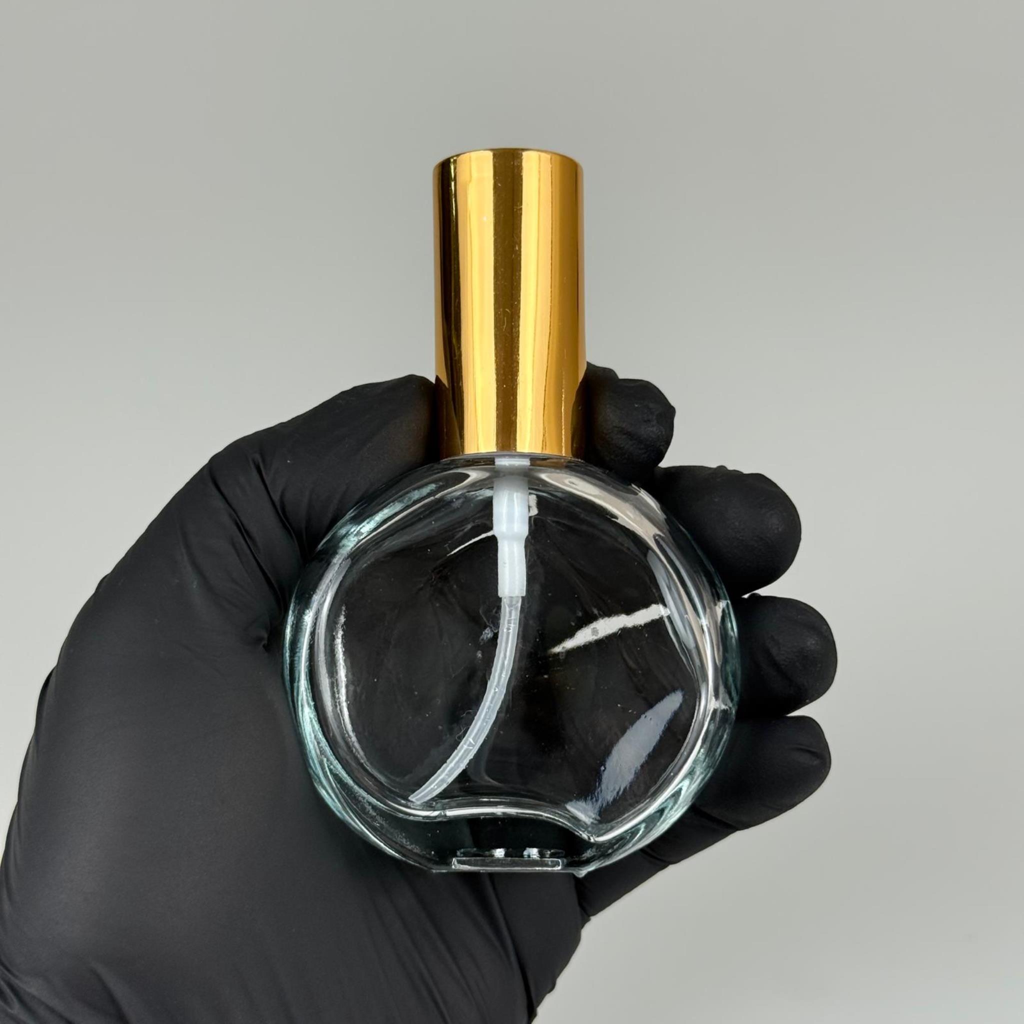 50 CC OVAL YUVARLAK CAM ŞİŞE + GOLD SPREY FISFIS - 50 ML HEDİYELİK CAM KOLONYA ŞİŞESİ - DÜĞÜN, NİŞAN, SÖZ, KINA, CENAZE, PROMOSYON, PARFÜM İÇİN HEDİYELİK KOLONYA ŞİŞELERİ