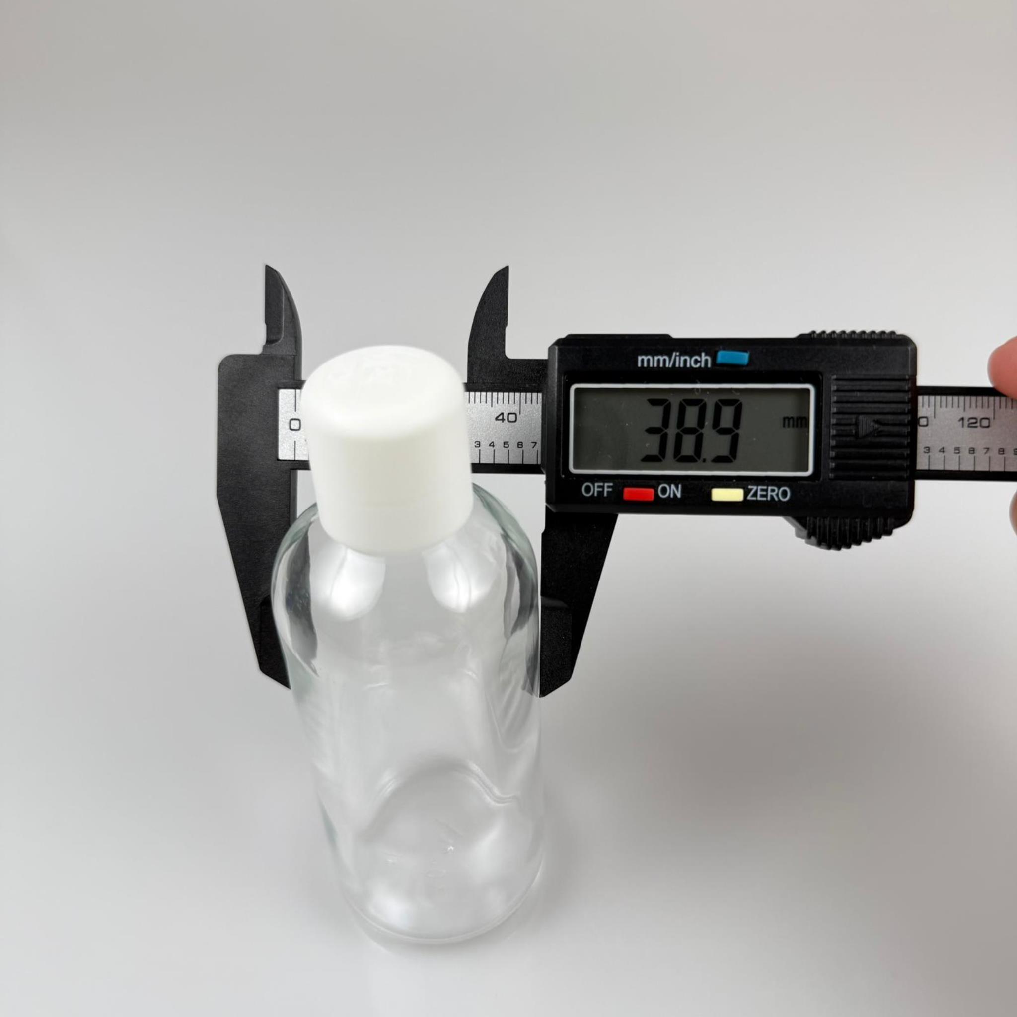 100 CC ŞEFFAF CAM ŞİŞE + İÇTEN DAMLALIKLI ÇOCUK KİLİTLİ BEYAZ KAPAK - SAYDAM 100 ML KİLİT KAPAKLI DAMLATMALI ŞİŞE