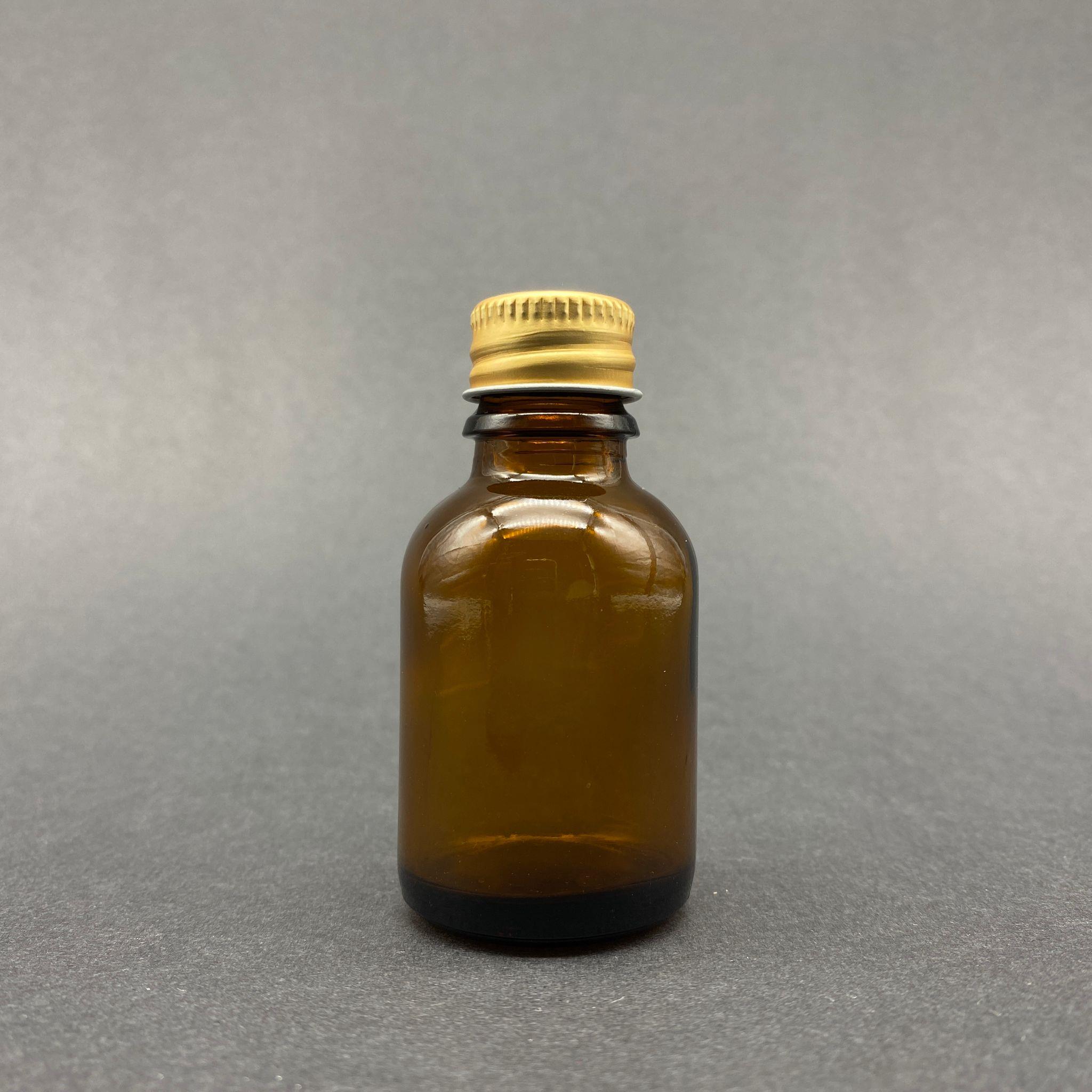 25 CC KAHVERENGİ CAM ŞİŞE - GOLD VİDALI METAL KAPAKLI - 25 ML AMBER STANDART CAM ŞİŞE