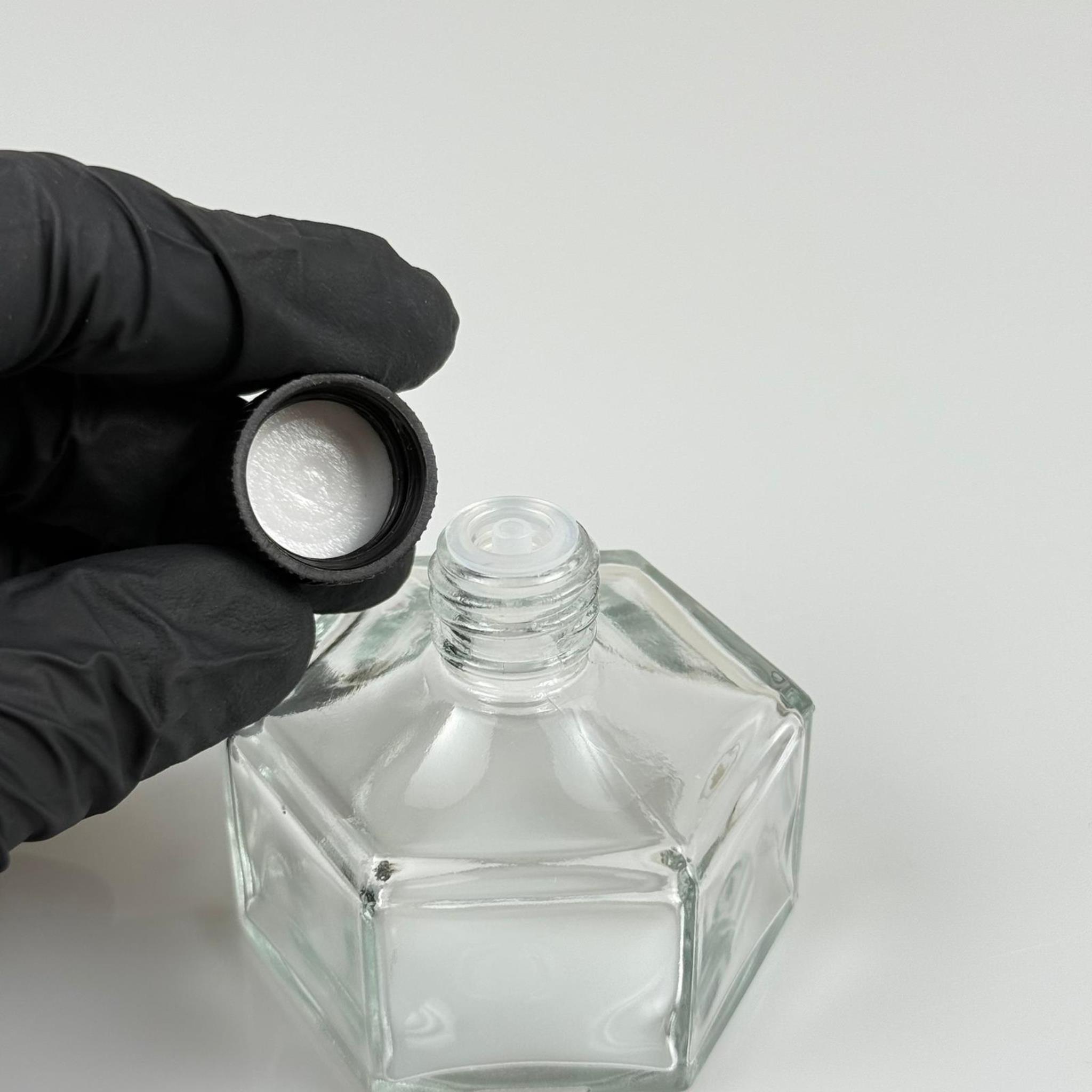 50 CC BASIK ALTIGEN CAM ŞİŞE - SİYAH PLASTİK KAPAKLI KOLONYA TIPALI - 50 ML PRESTİJLİ ŞİŞE
