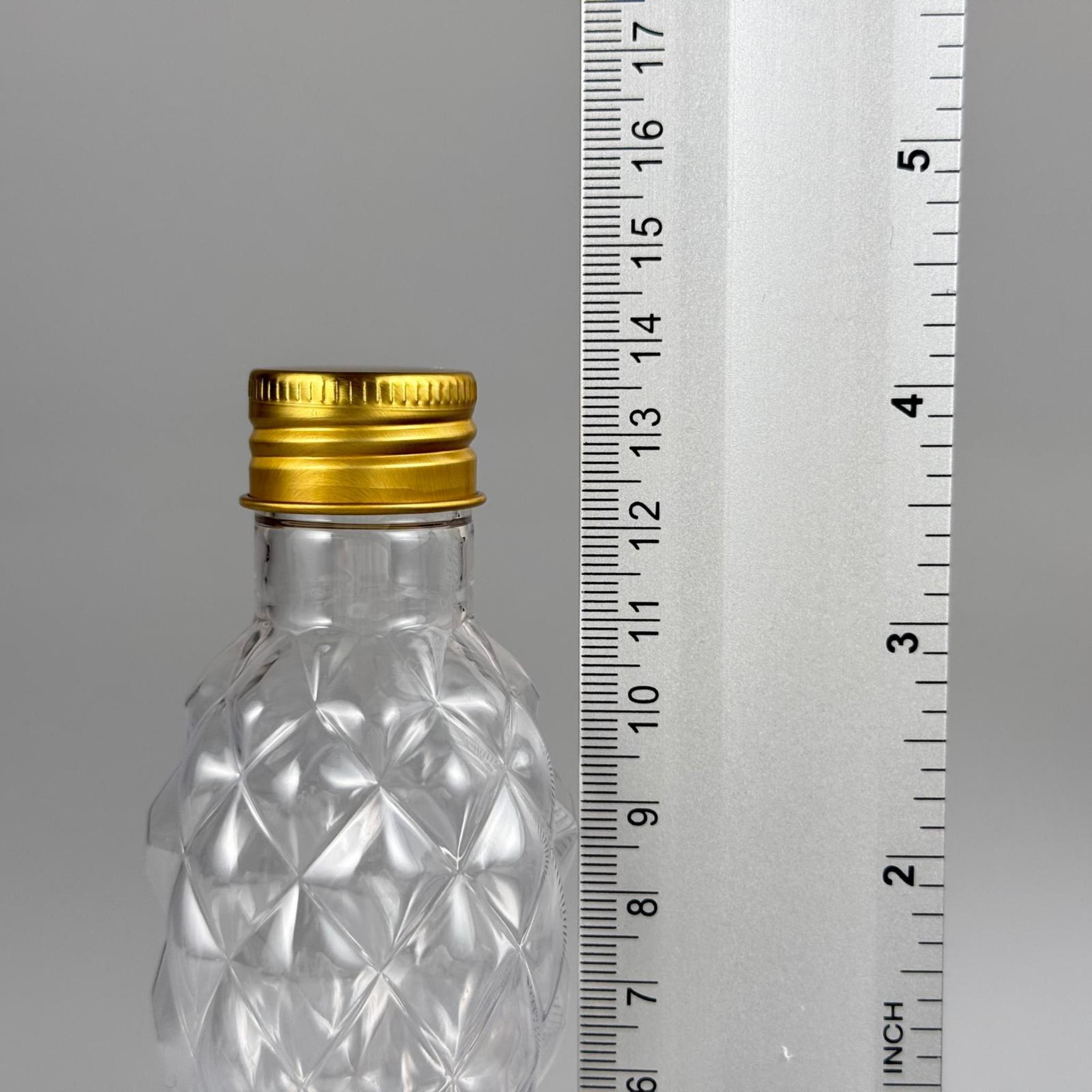 100 CC CAMPET BALIKSIRTI PET ŞİŞE (24 AĞIZ) + KÖPÜK CONTALI GOLD METAL ALÜMİNYUM KAPAK TAKIM - 100 ML KAPAKLI CAMPET PALSTİK ŞİŞELER