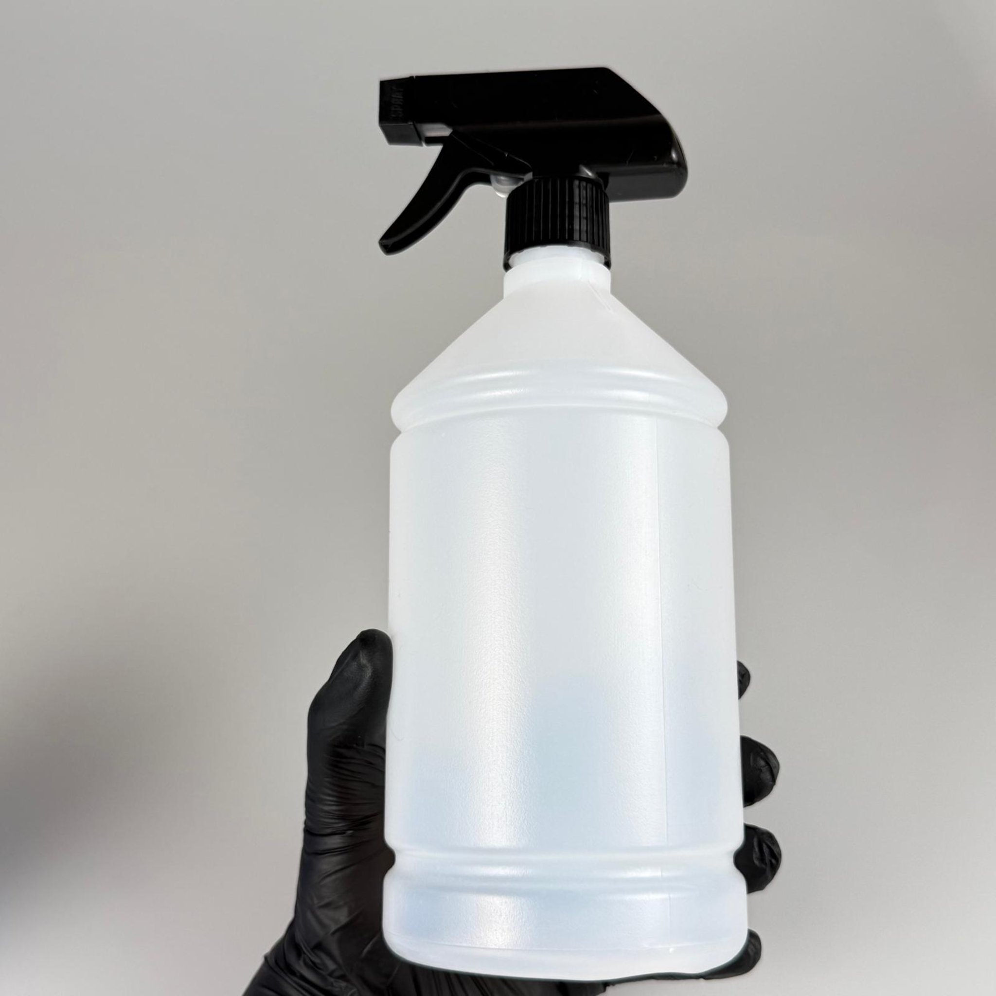 1000 CC TİNER ŞİŞESİ - SİYAH TRİGER TETİK SPREYLİ - 1000 ML KİMYASALA DAYANIKLI PLASTİK ŞİŞE - 1 LT POLİETİLEN ŞİŞE