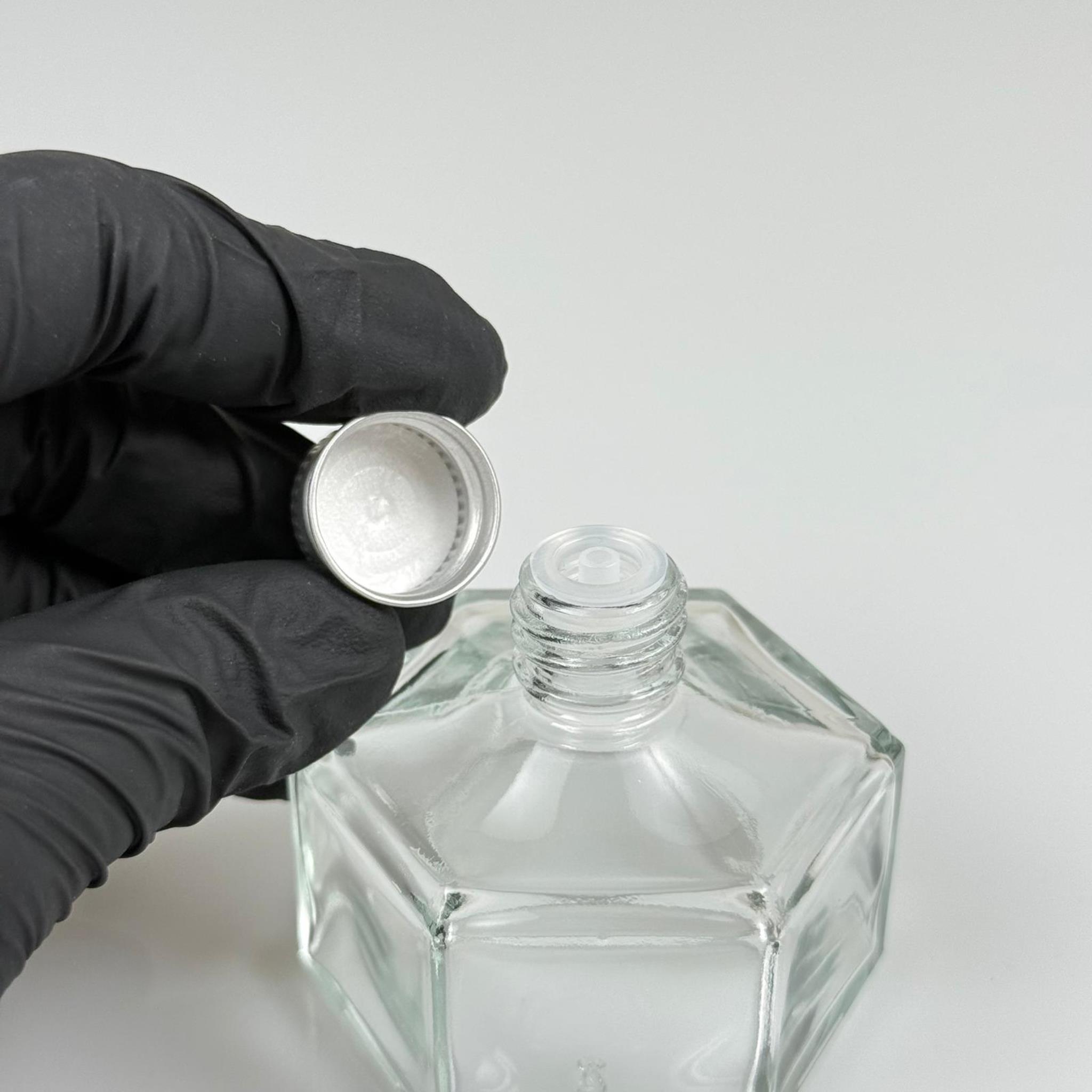 50 CC BASIK ALTIGEN CAM ŞİŞE - GÜMÜŞ METAL KAPAKLI KOLONYA TIPALI - 50 ML PRESTİJLİ ŞİŞE