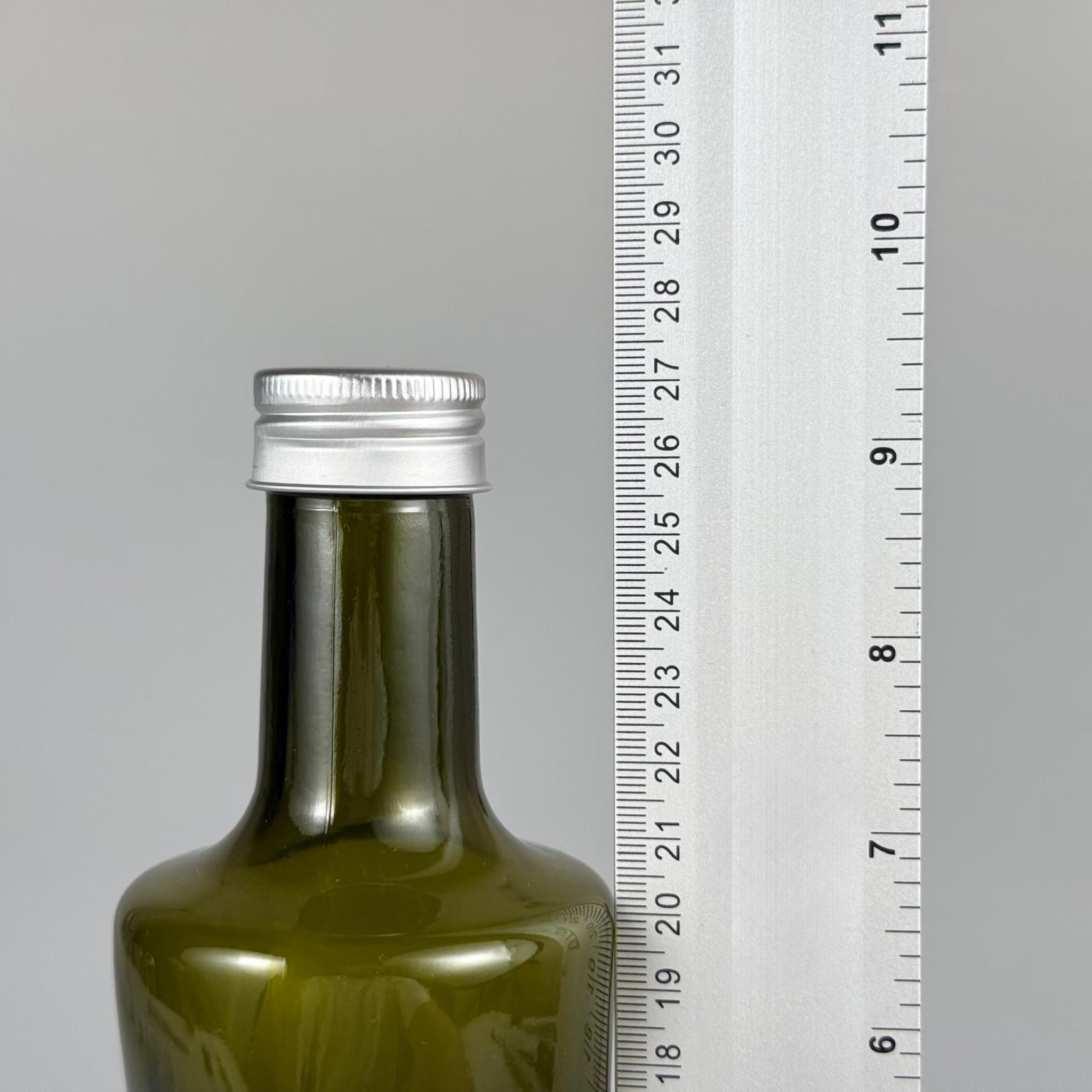 500 CC YEŞİL GEOLİVE CAM ŞİŞE - GÜMÜŞ ALÜMİNYUM KAPAKLI - 500 ML OVAL ŞİŞE - GEOLİVE ŞİŞE 500 ML - zeytinyağı için renkli cam şişeleri - Şişecam Stok Kodu: 127050