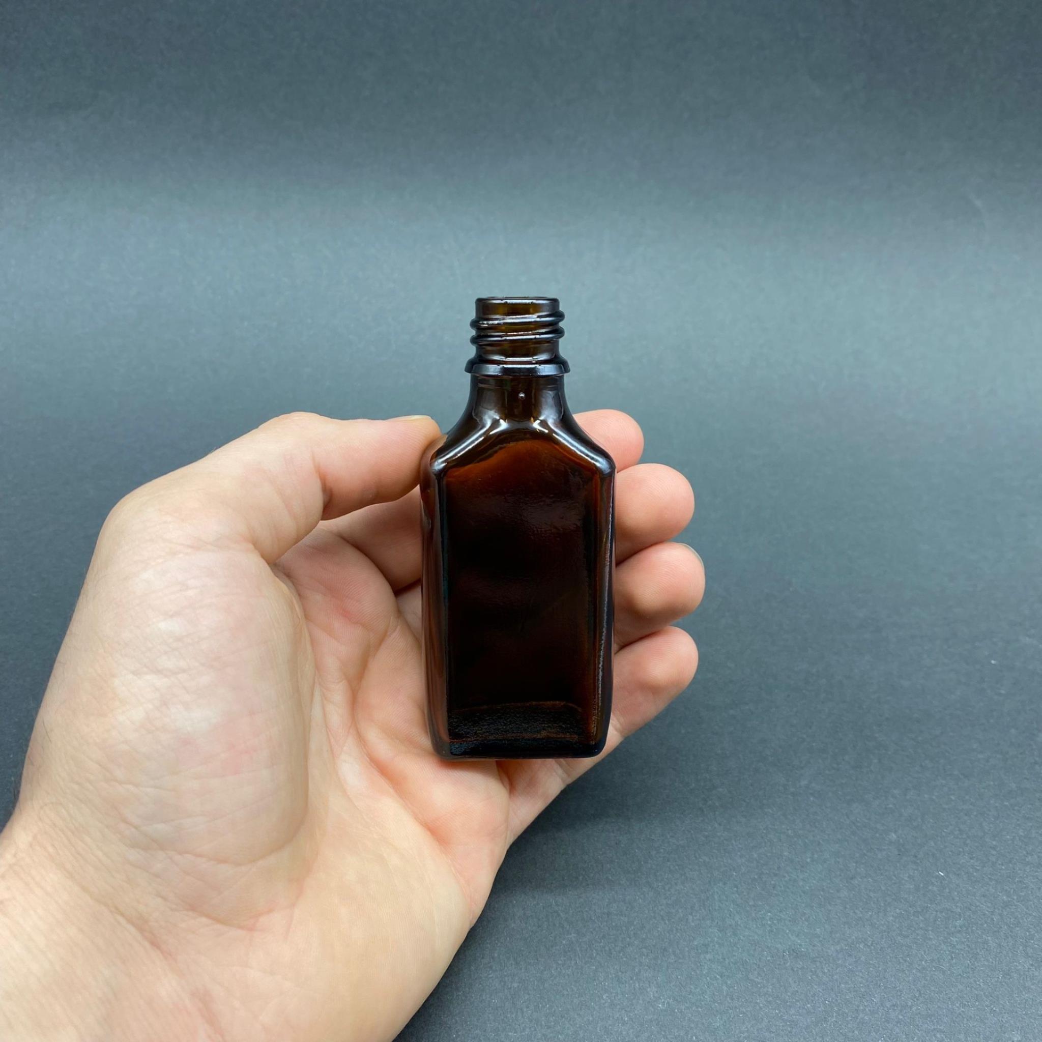 30 CC AMBER YASSI CAM ŞİŞE 18 MM İTHAL