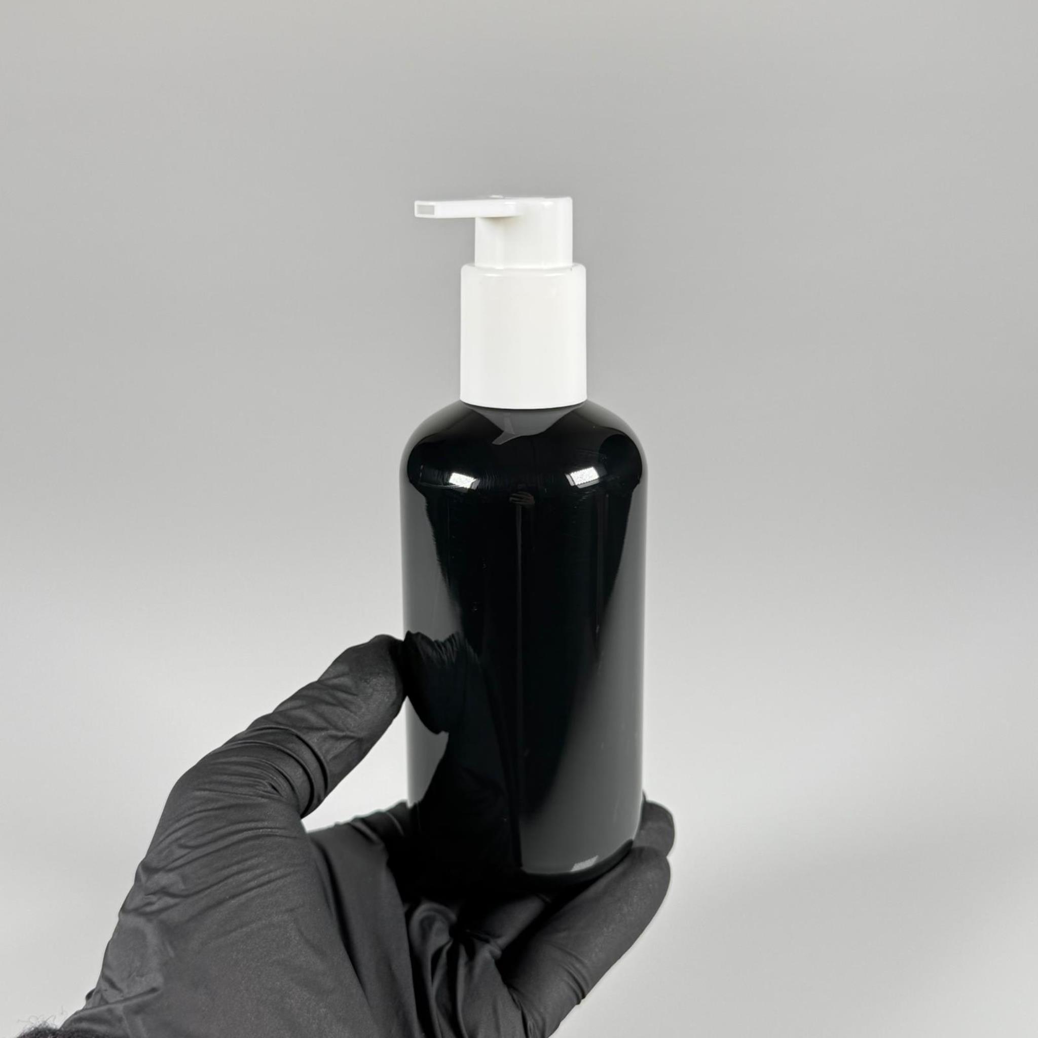 250 CC PET ŞİŞE (30 GR) - BEYAZ XAVIER POMPALI - SERUM, LOSYON, KREM POMPALI POMPALI - 250 ML PLASTİK ŞİŞE - SİYAH