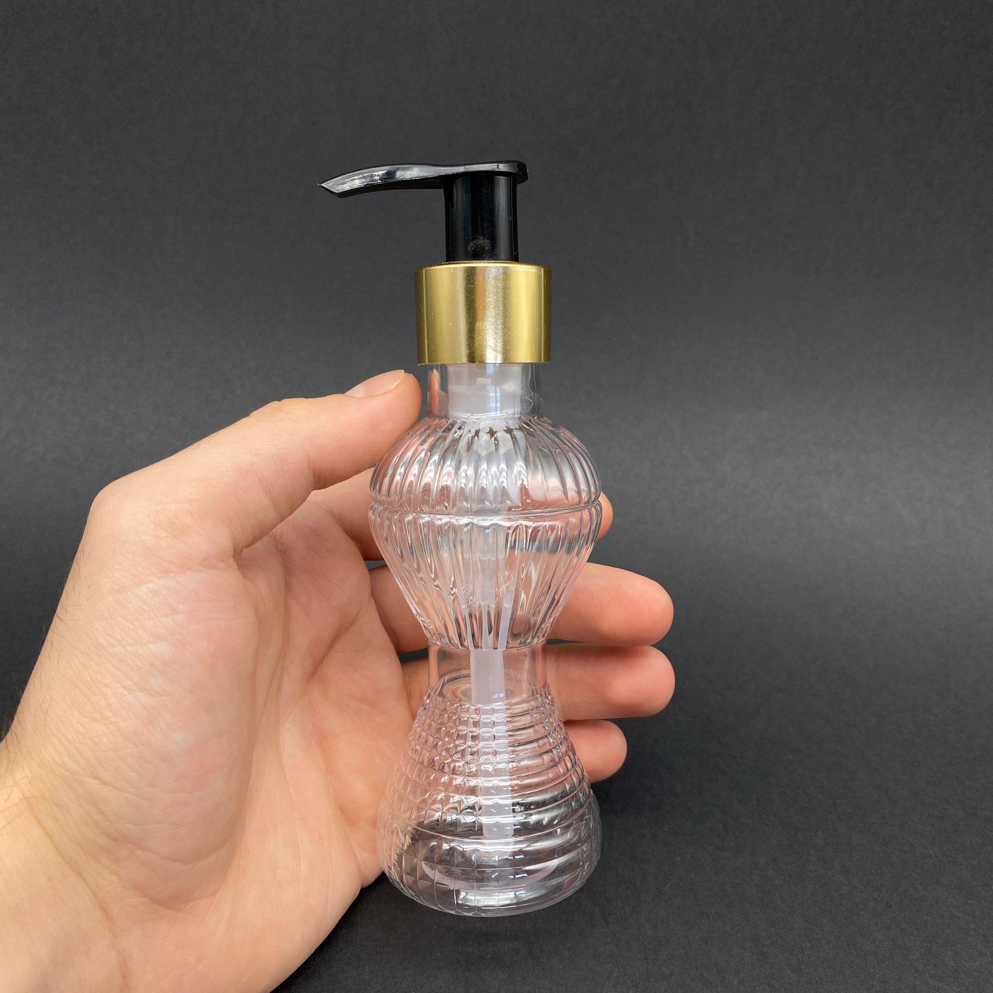 100 CC PIRLANTA MODEL PET ŞİŞE - GOLD POMPALI  - 100 ML POMPALI PLASTİK ŞİŞE