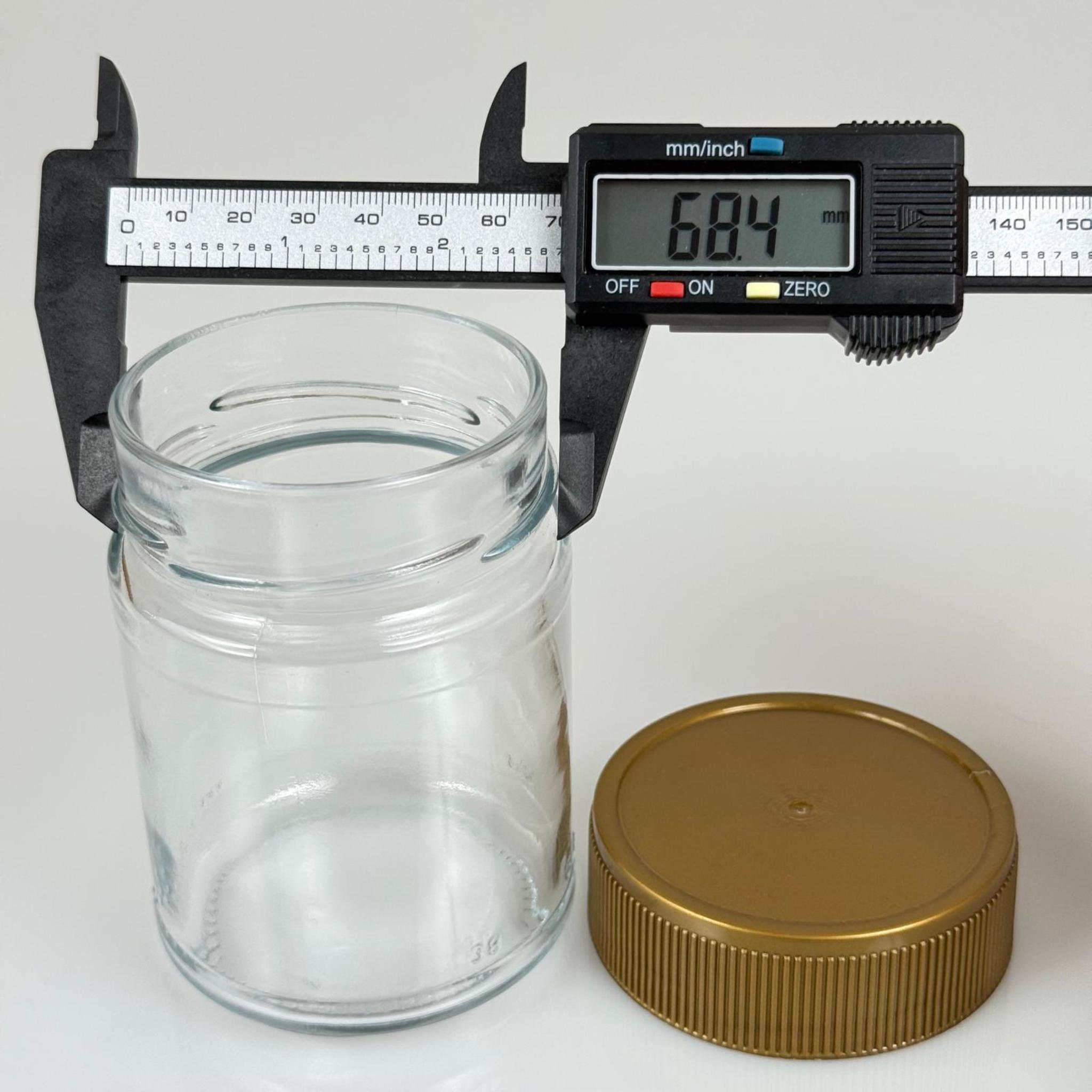 320 CC ALMAN KAVANOZ - GOLD PLASTİK ALÜMİNYUM FOLYO CONTALI İNDİKSİYON KAPAKLI - 320 ML DERİN KAPAKLI CAM KAVANOZ - ÇİKOLATA , FINDIK EZMESİ , KREMA VB İÇİN CAM KAVANOZLAR