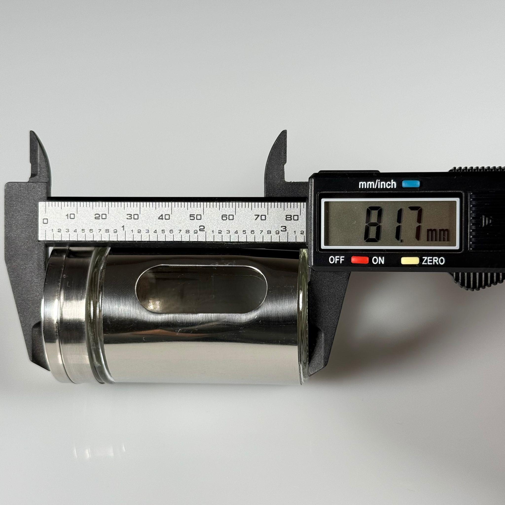 METAL BAHARATLIK (İÇİ CAM) - UFAK BOY - ÇELİK BAHARATLIK, TUZLUK