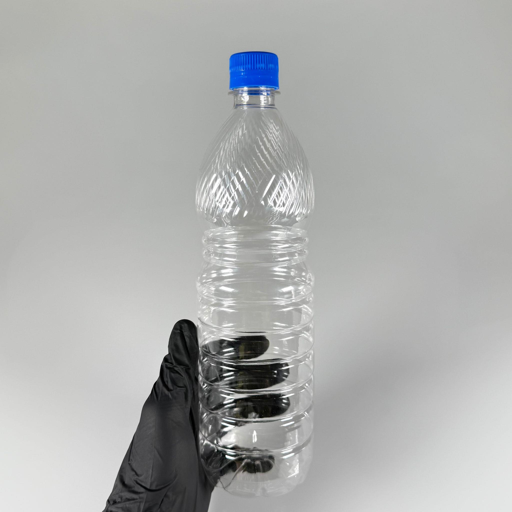 1 LT KİLİTLİ KAPAKLI PET ŞİŞE - MAVİ KAPAKLI 1 LİTRE BOŞ PET ŞİŞE