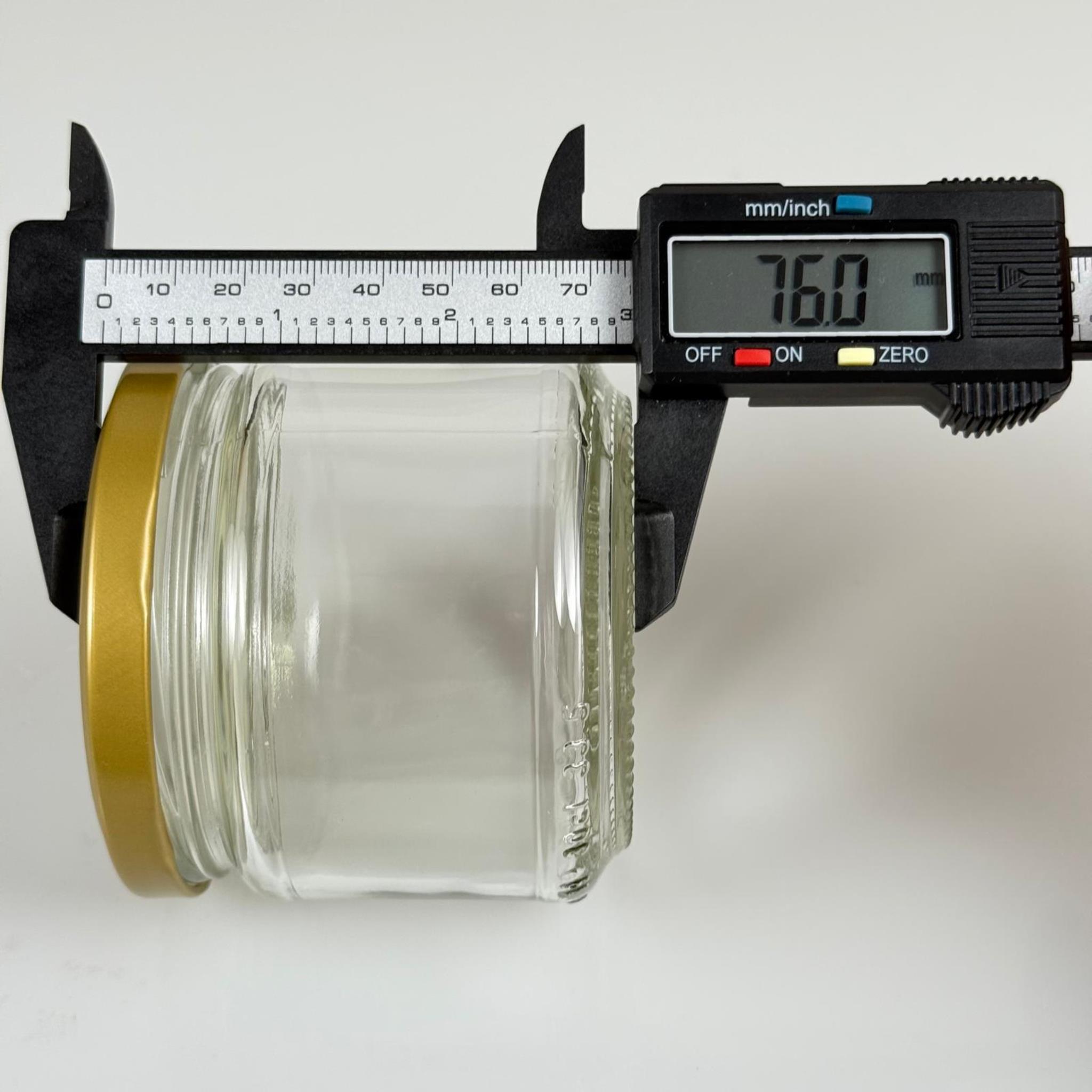 300 CC CAM KAVANOZ (SİLME HACİM 330 ML) - GOLD KUŞAKLI METAL KAPAKLI - 300 ML PAŞABAHÇE BAL , PEKMEZ , KONSERVE , MAGNOLİA VB KAVANOZLARI