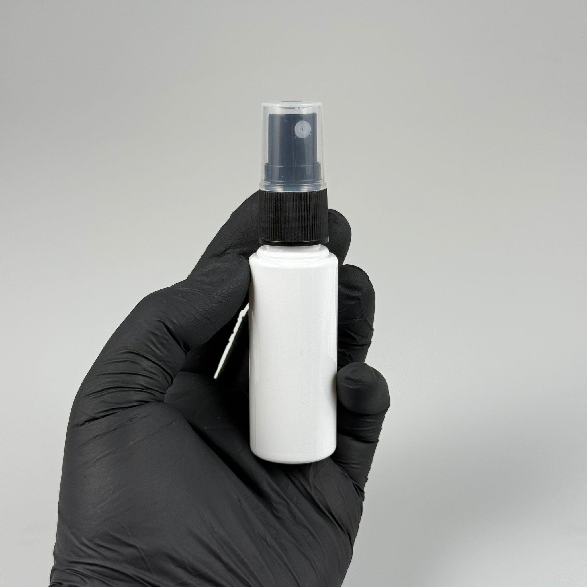 30 CC BEYAZ PET ŞİŞE - SİYAH SPREYLİ TESTER 30 ML PLASTİK ŞİŞE