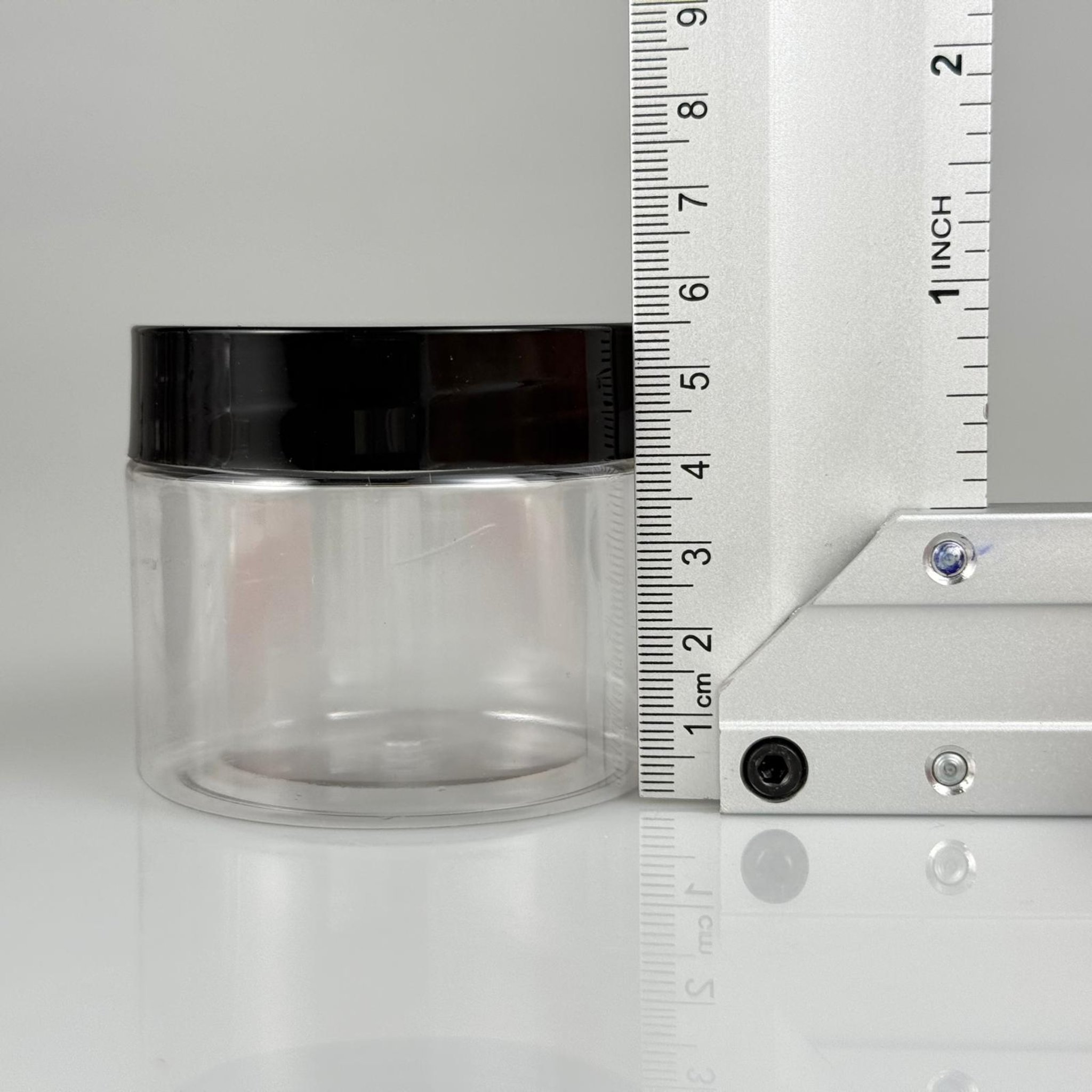 100 CC PET KAVANOZ + SİYAH PLASTİK KAPAKLI + KENDİNDEN YAPIŞKANLI KÖPÜK CONTALI TAKIM - 100 ML PLASTİK KAVANOZ