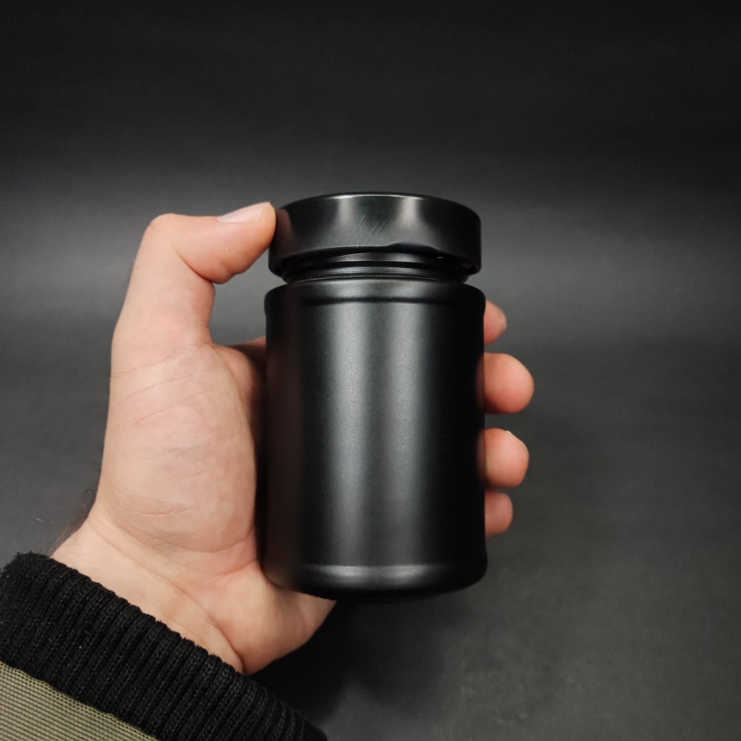 220 CC SİYAH CAM KAVANOZ -SİYAH KAPAKLI - 220 ML KAVANOZ - MUM KAVANOZLARI