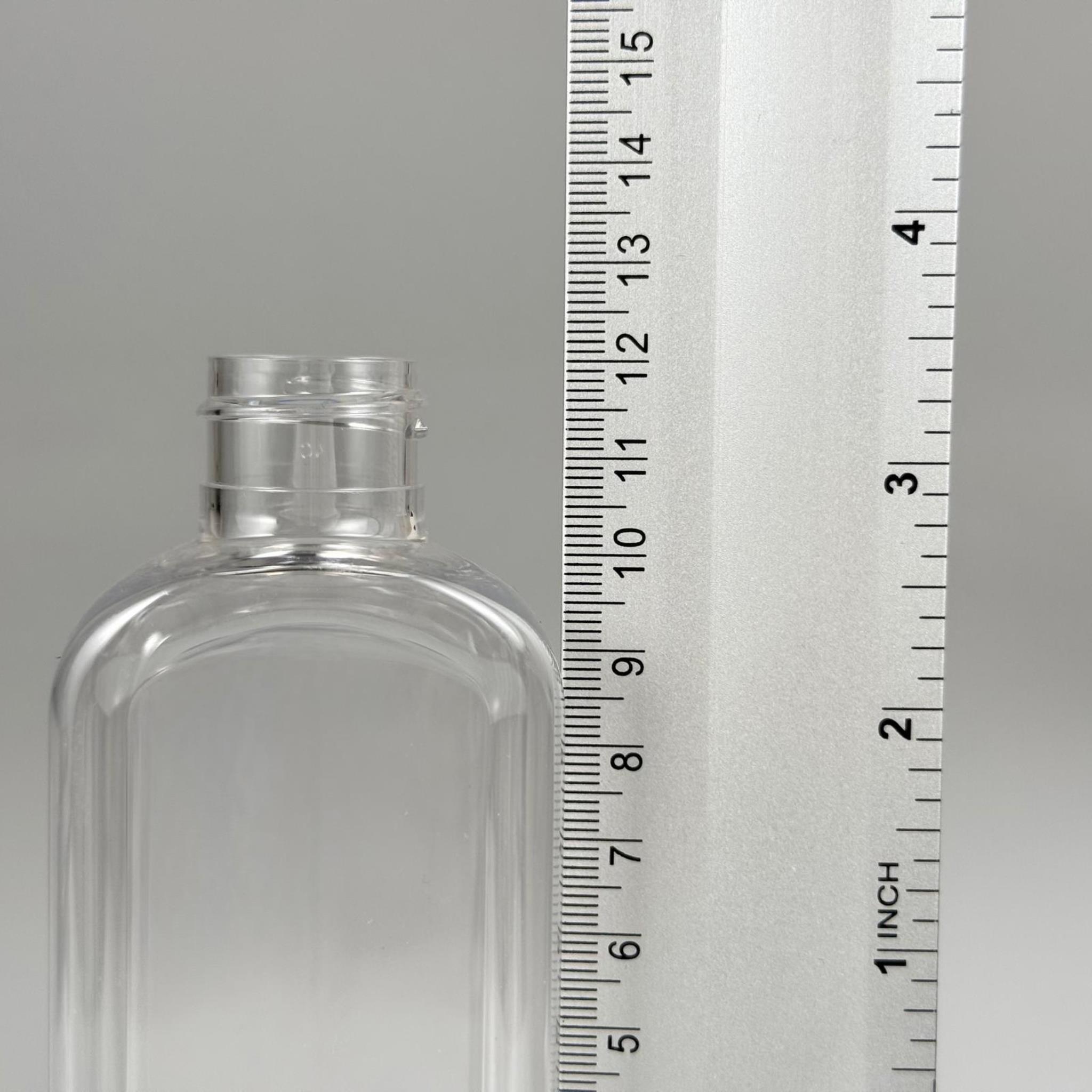 140 CC ŞEFFAF KÖŞELİ YASSI PET ŞİŞE 24 MM İP