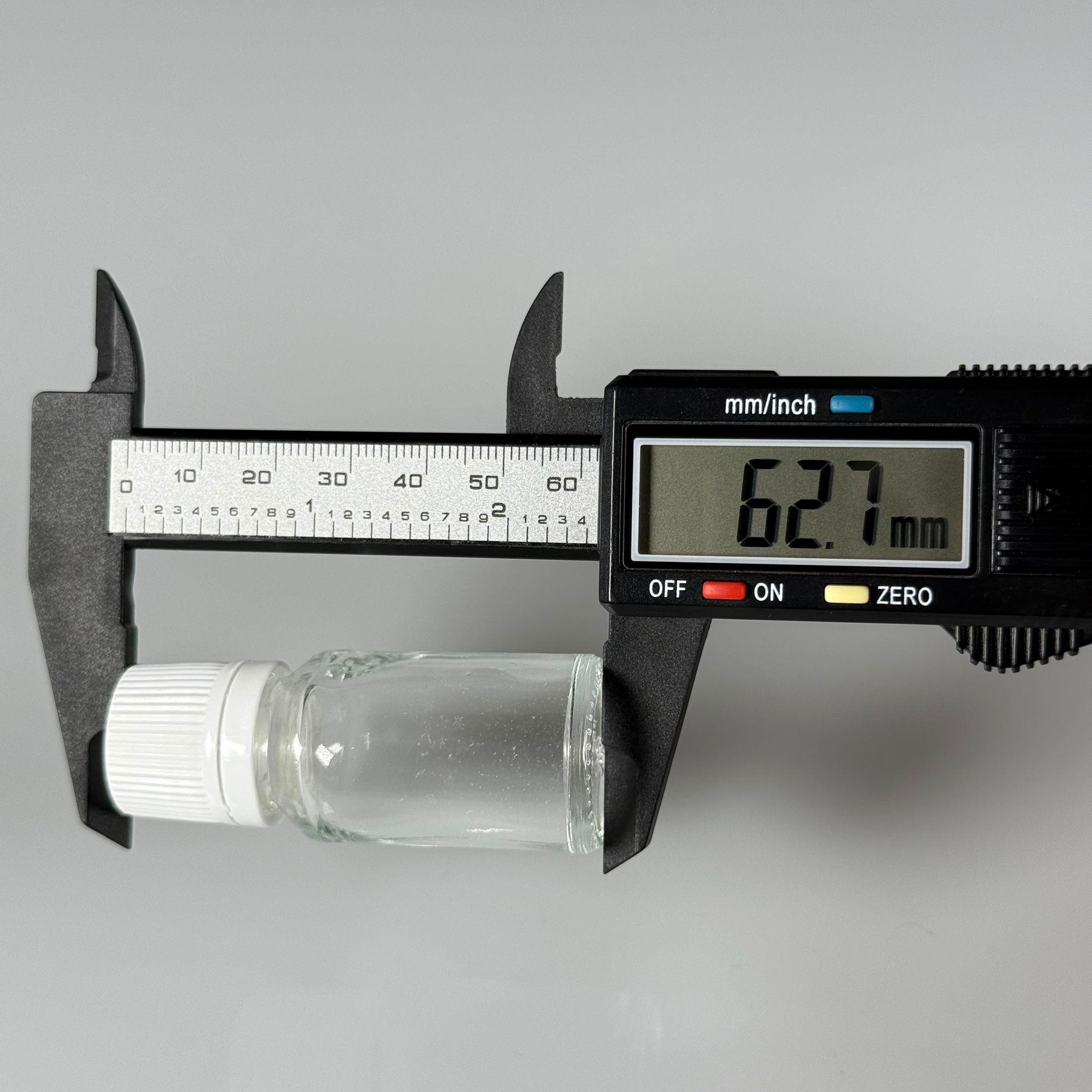 10 CC CAM ŞEFFAF KİLİTLİ, KENDİNDEN CONTALI BEYAZ KAPAKLI - 10 ML DAR AĞIZLI İLAÇ ŞİŞESİ