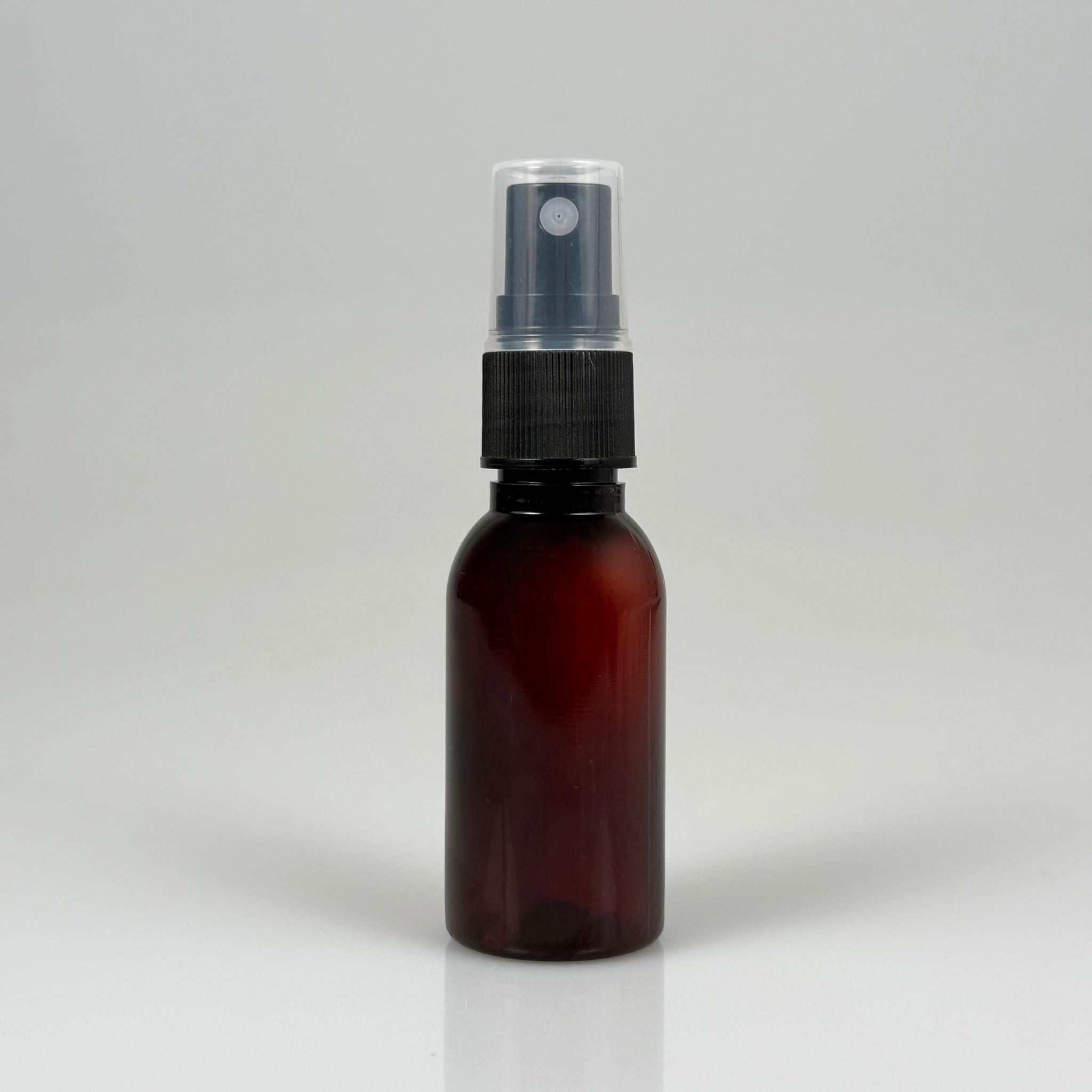 35 CC AMBER PET ŞİŞE - SİYAH SPREYLİ - 35 ML KAHVERENGİ PLASTİK ŞİŞE