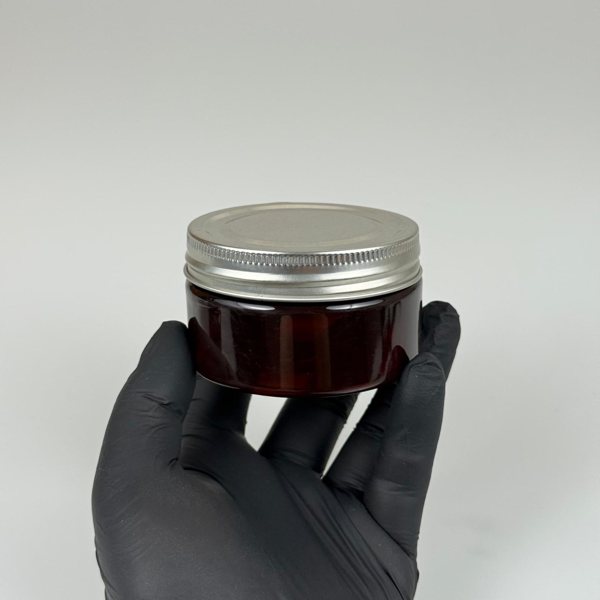 100 ML SERT PET KAVANOZ + GÜMÜŞ METAL KAPAK + İÇ TIPA - 100 CC KALIN AMBER PLASTİK KAVANOZ GÜMÜŞ METAL KAPAKLI İÇ TIPALI TAKIM - KREM KAVANOZLARI
